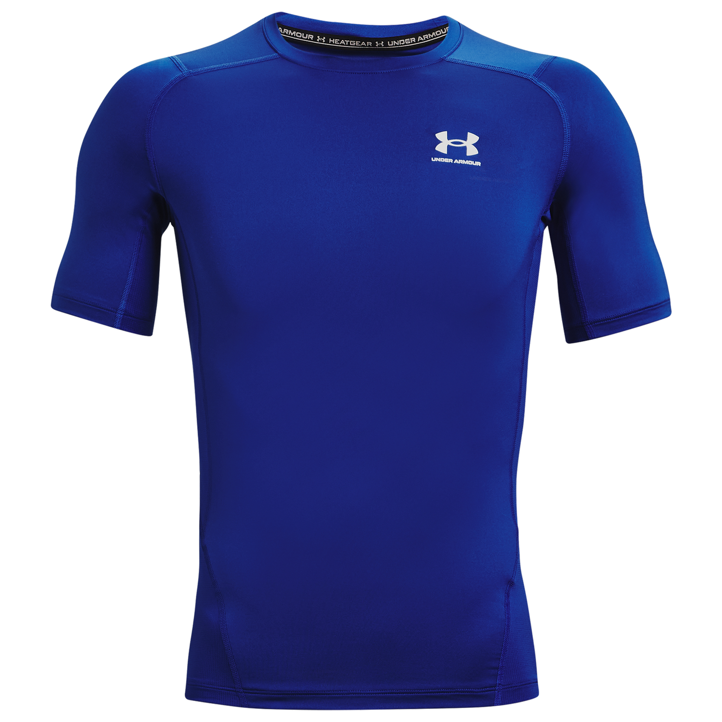 Under Armour HeatGear Compression S/S T-Shirt - Men's - White/Royal