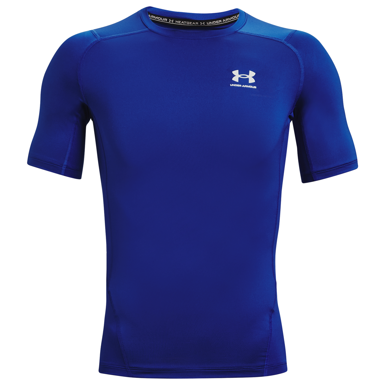 Under Armour HeatGear Compression S/S T-Shirt - Men's - White/Royal