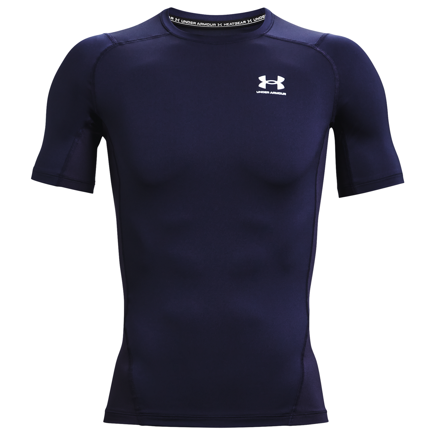 Under Armour HeatGear Compression S/S T-Shirt - Men's - Midnight Navy/White