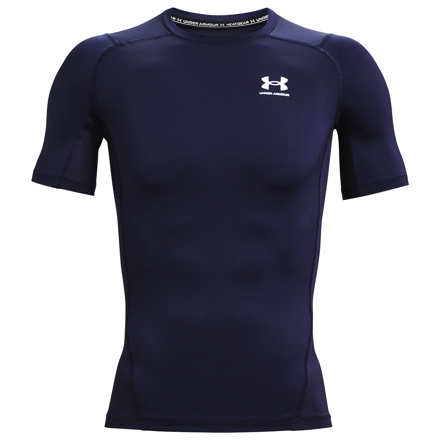 Under Armour HeatGear Compression S/S T-Shirt - Men's - Midnight Navy/White