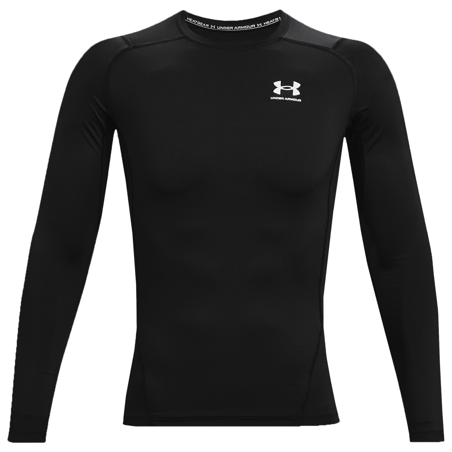 Under Armour HeatGear Armour Comp L/S T-Shirt - Men's - White/Black