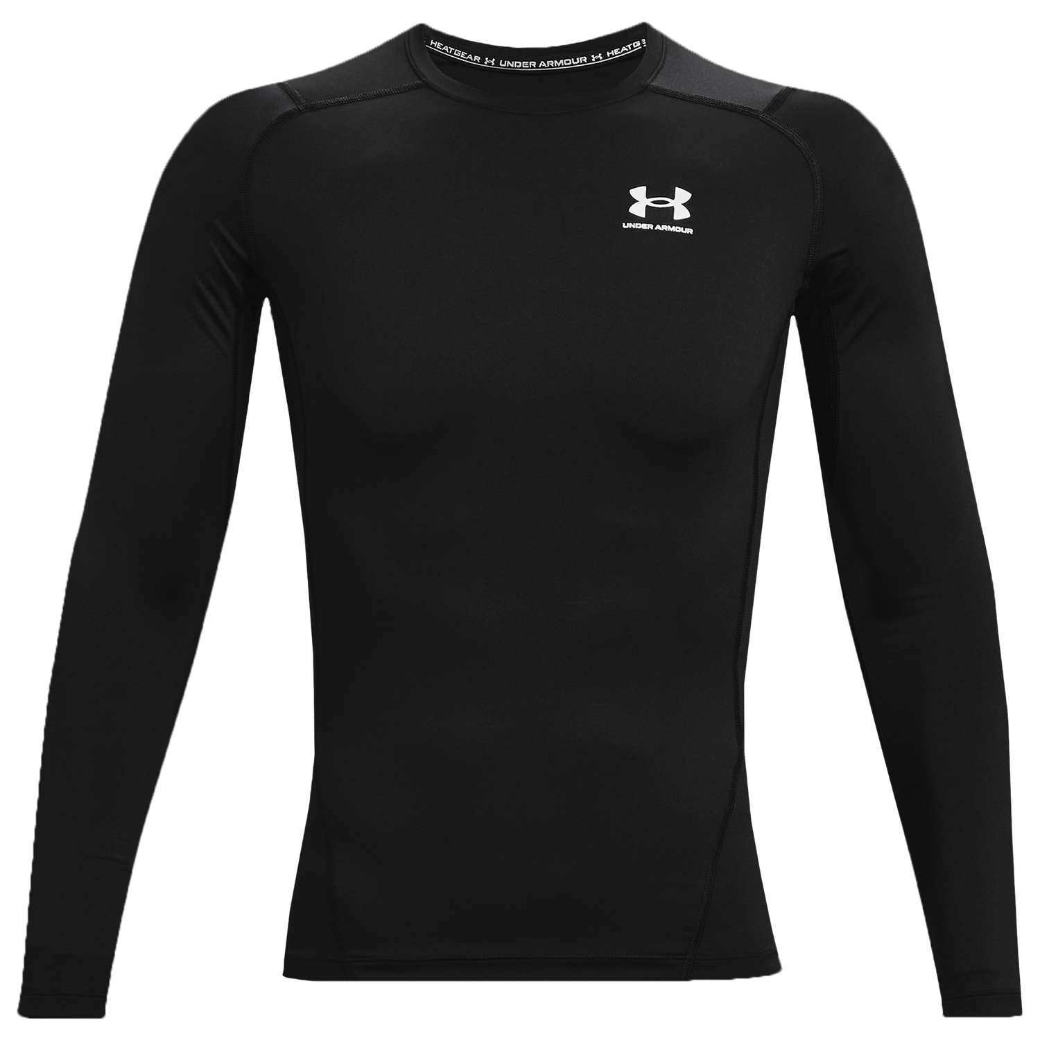 Under Armour HeatGear Armour Comp L/S T-Shirt - Men's - White/Black