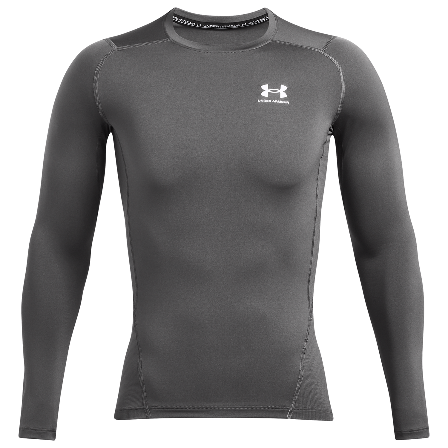 Under Armour HeatGear Armour Comp L/S T-Shirt - Men's - White/Castlerock