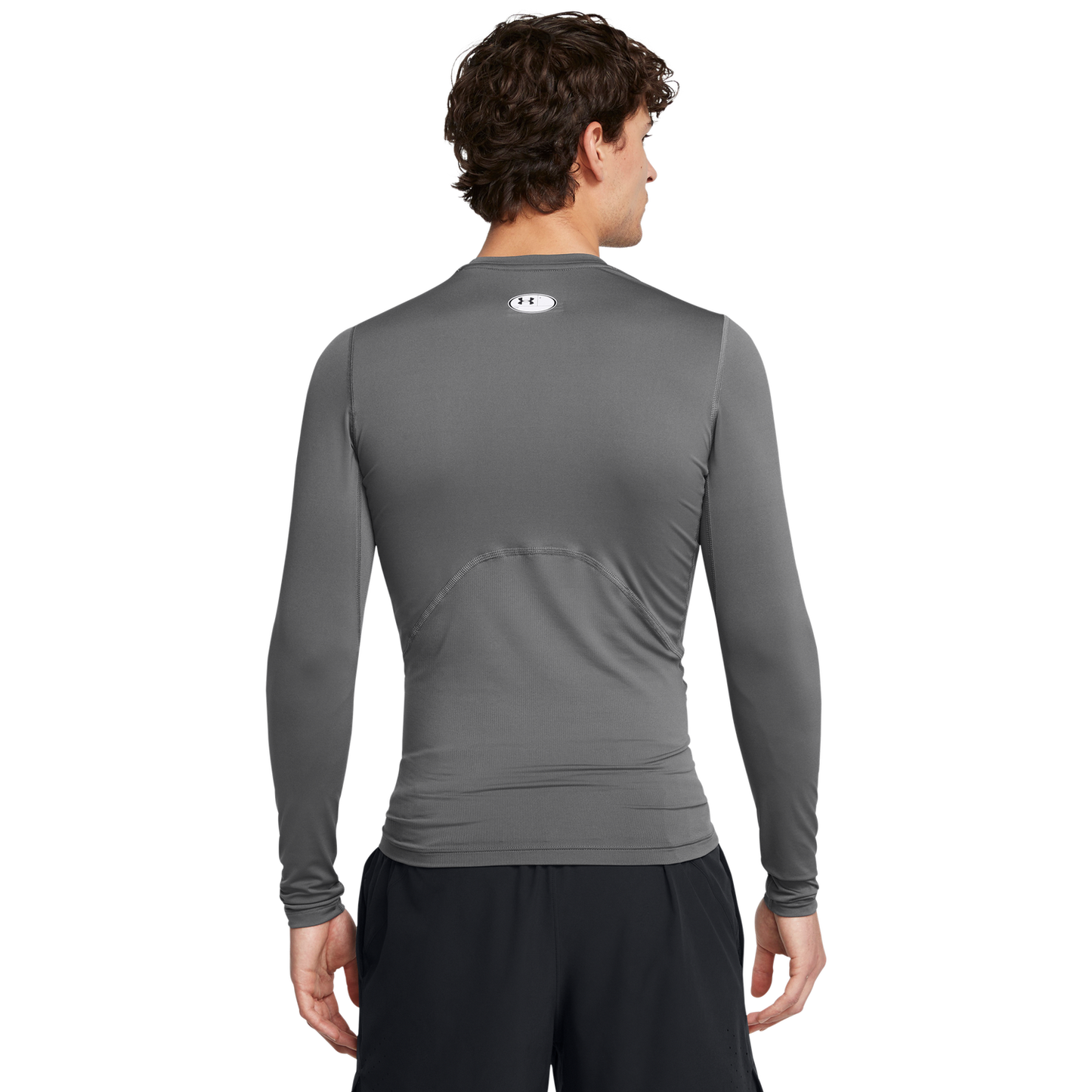 Under Armour HeatGear Armour Comp L/S T-Shirt - Men's - White/Castlerock