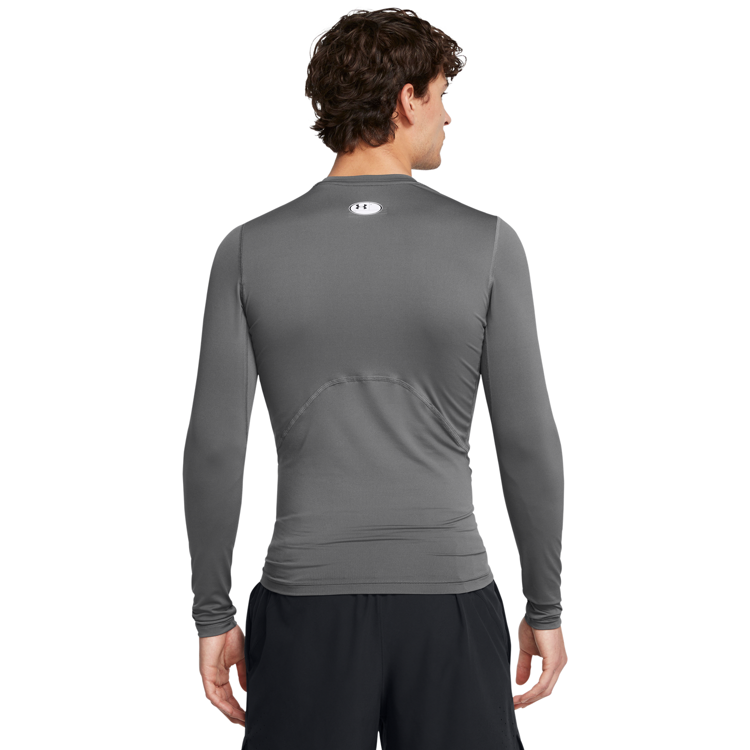 Under Armour HeatGear Armour Comp L/S T-Shirt - Men's - White/Castlerock
