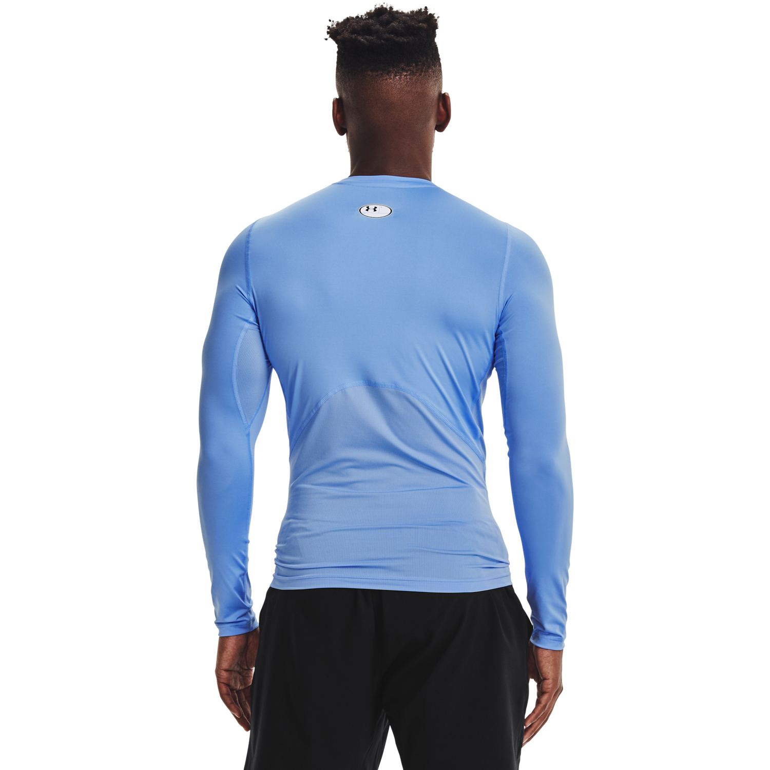 Under Armour HeatGear Armour Comp L/S T-Shirt - Men's - Carolina Blue/White