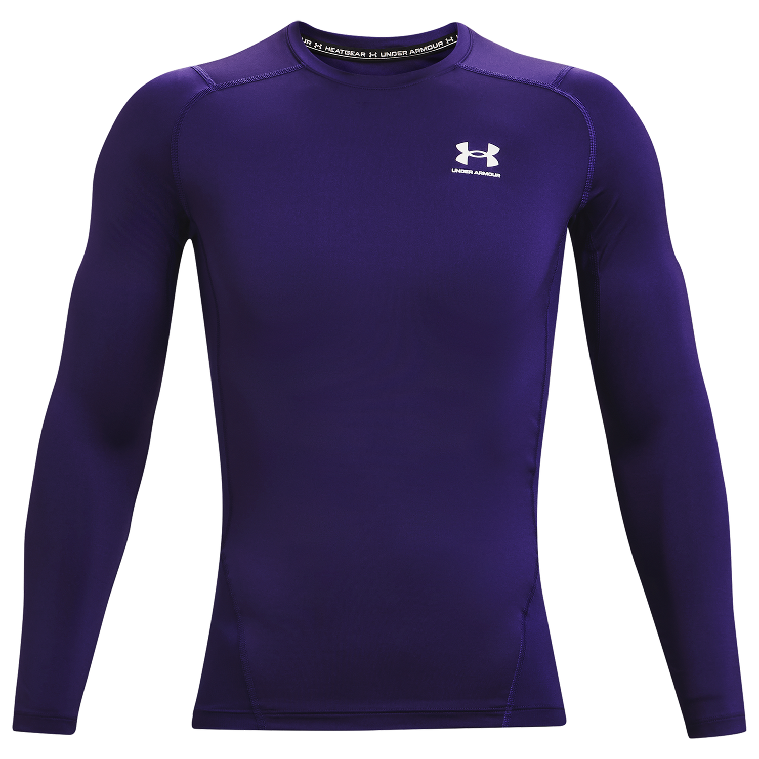 Under Armour HeatGear Armour Comp L/S T-Shirt - Men's - Purple/White