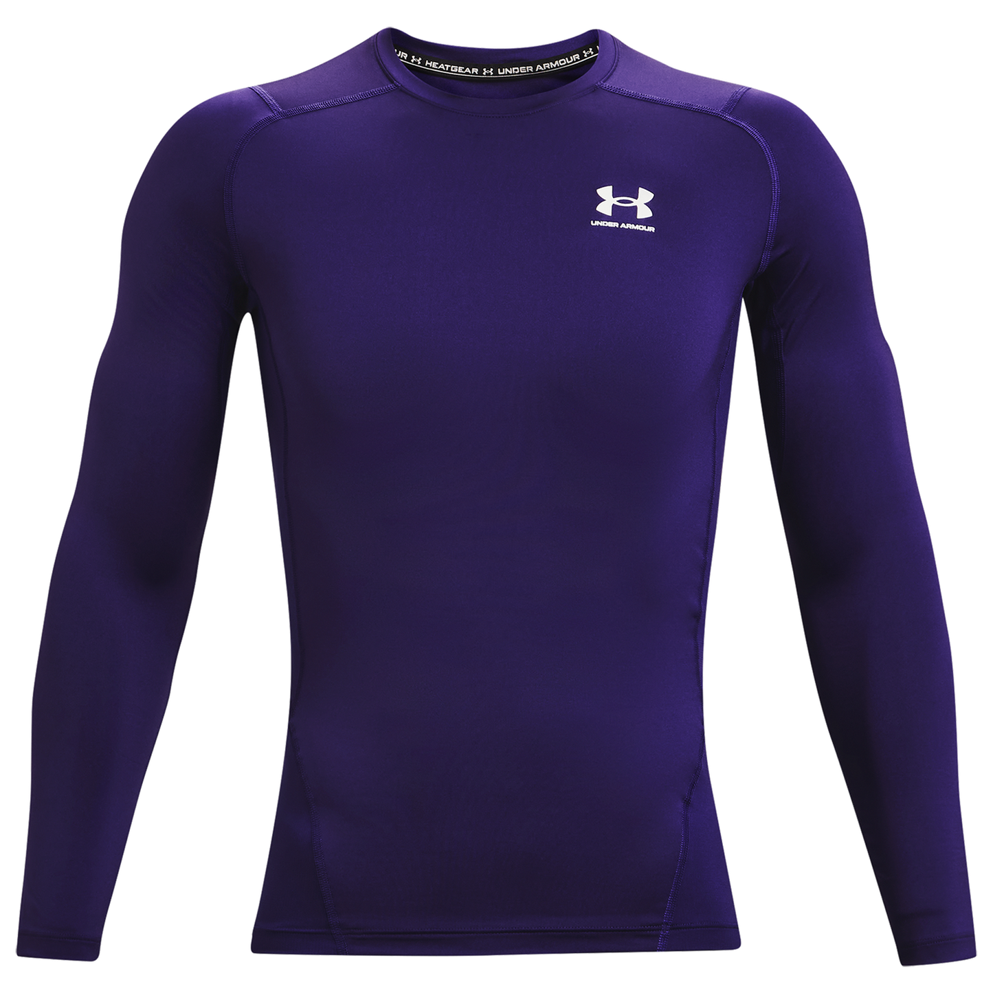 Under Armour HeatGear Armour Comp L/S T-Shirt - Men's - Purple/White