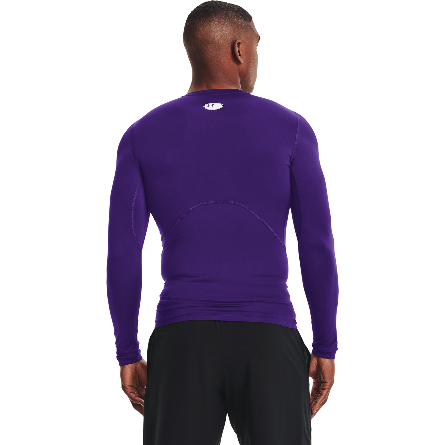 Under Armour HeatGear Armour Comp L/S T-Shirt - Men's - Purple/White