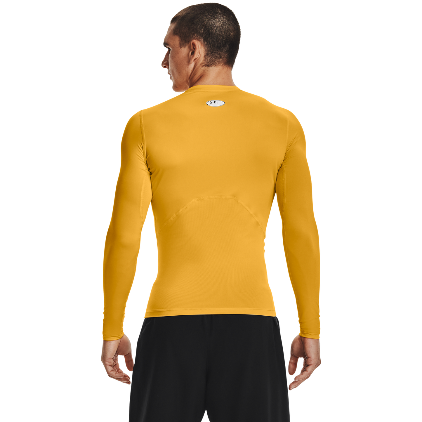 Under Armour HeatGear Armour Comp L/S T-Shirt - Men's - Steeltown Gold/Black