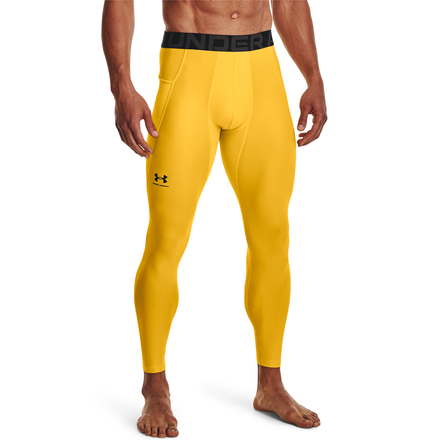 Under Armour HG Armour 2.0 Compression Tights - Men's - Taxi/Black