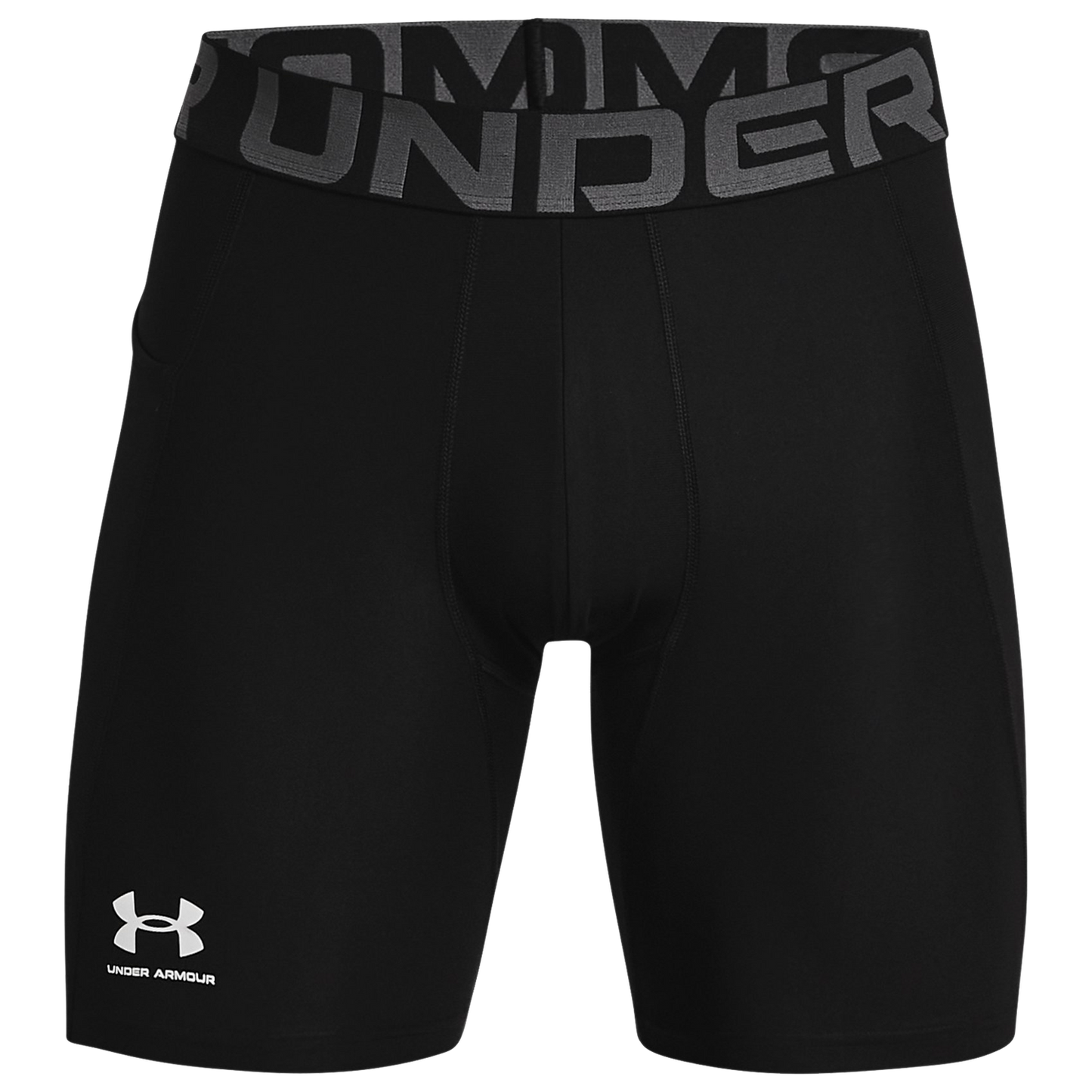 Under Armour HG Armour 2.0 6" Compression Shorts - Men's - Black/White