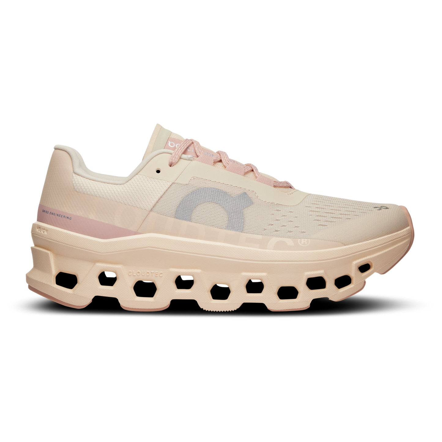 On Cloudmonster - Women's - Tan/Pink