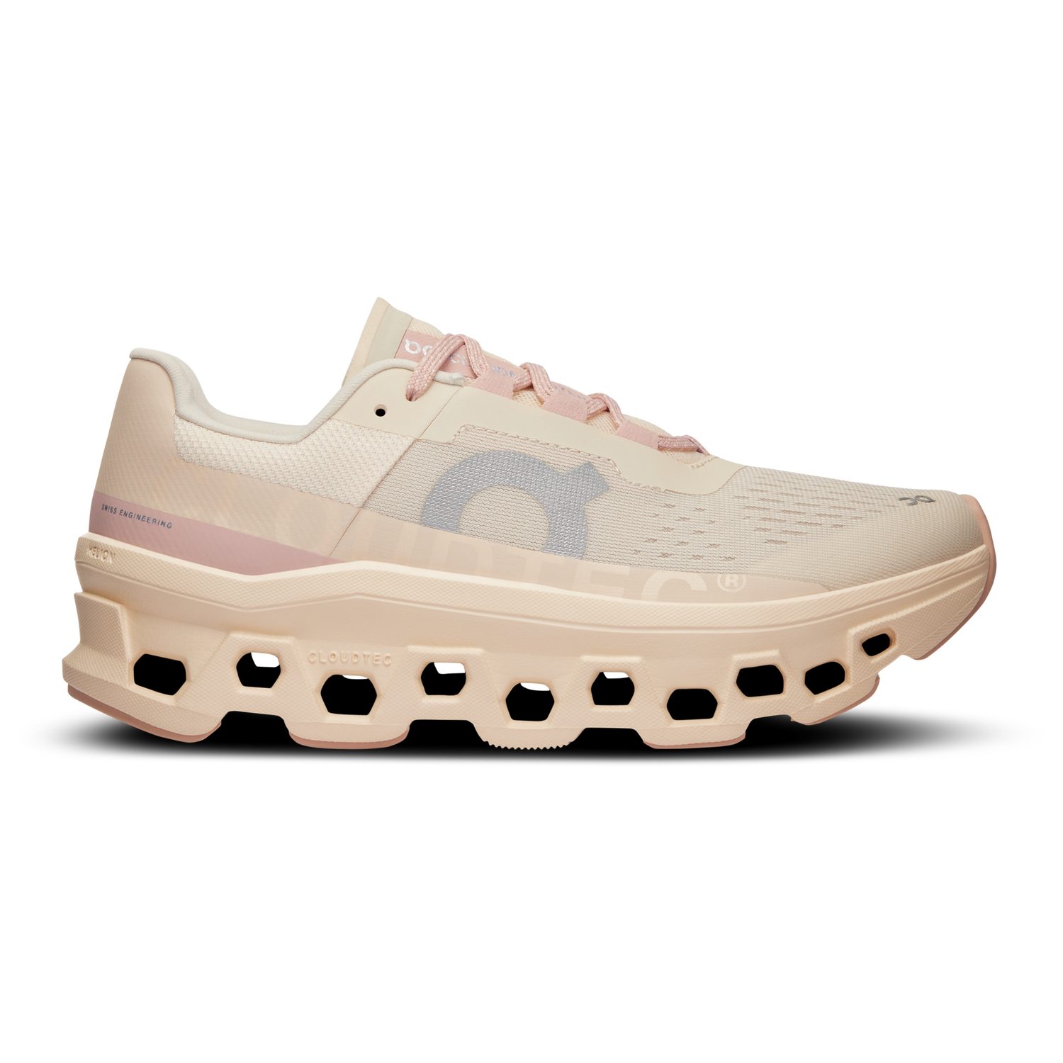 On Cloudmonster - Women's - Tan/Pink