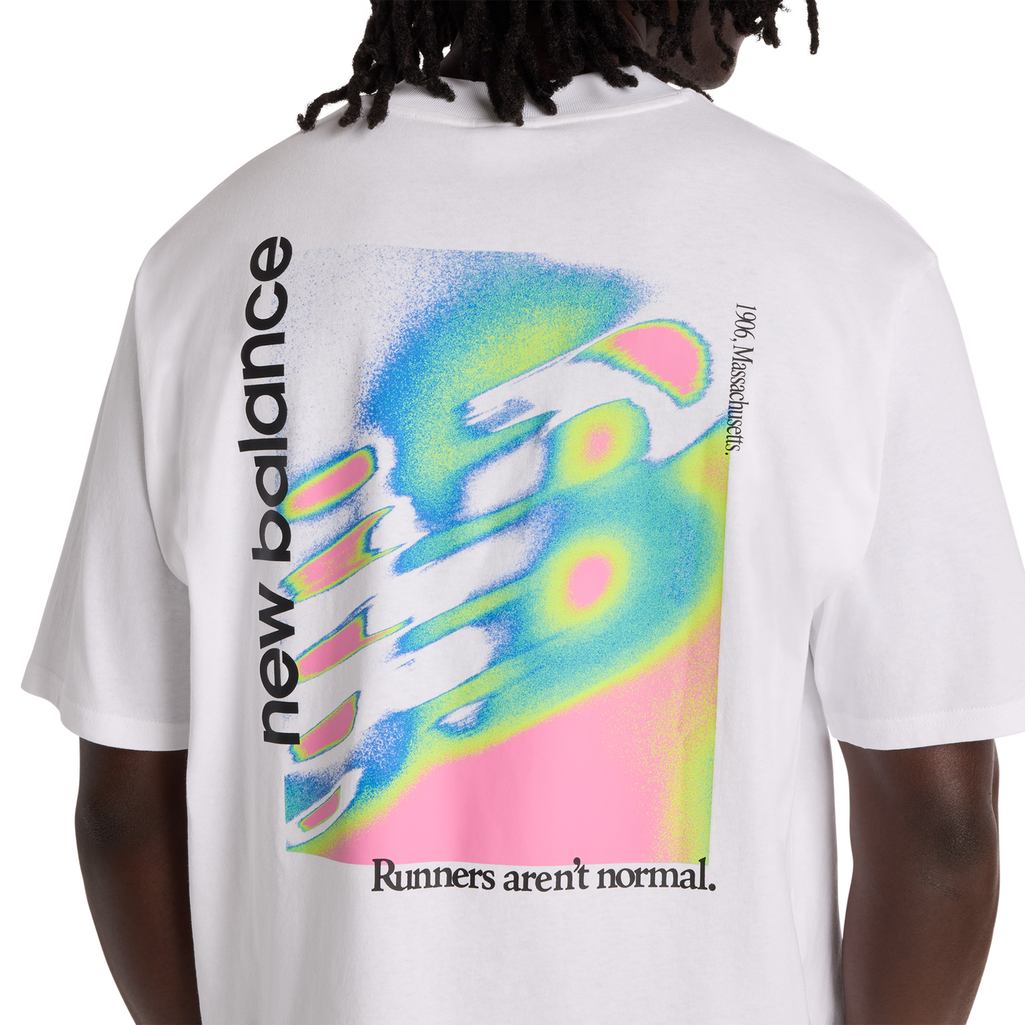 New Balance Classic Tri-Logo Heat Map T-Shirt - Men's - White/Purple