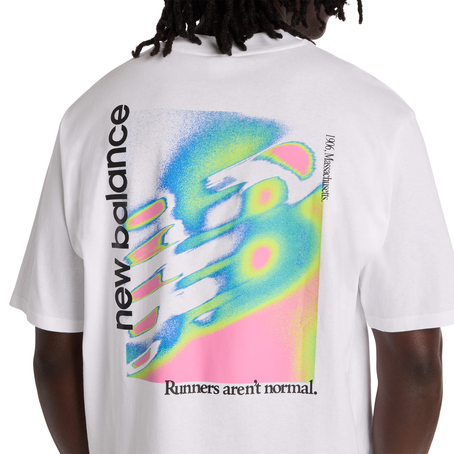 New Balance Classic Tri-Logo Heat Map T-Shirt - Men's - White/Purple