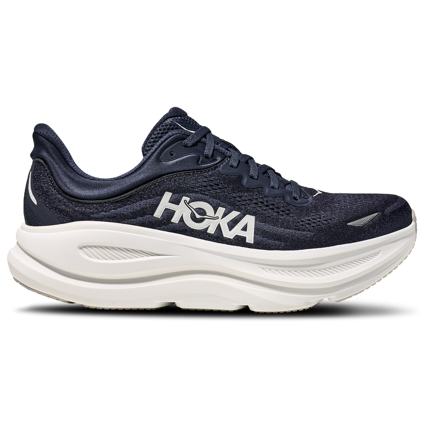 HOKA Bondi 9 - Men's - White/Navy