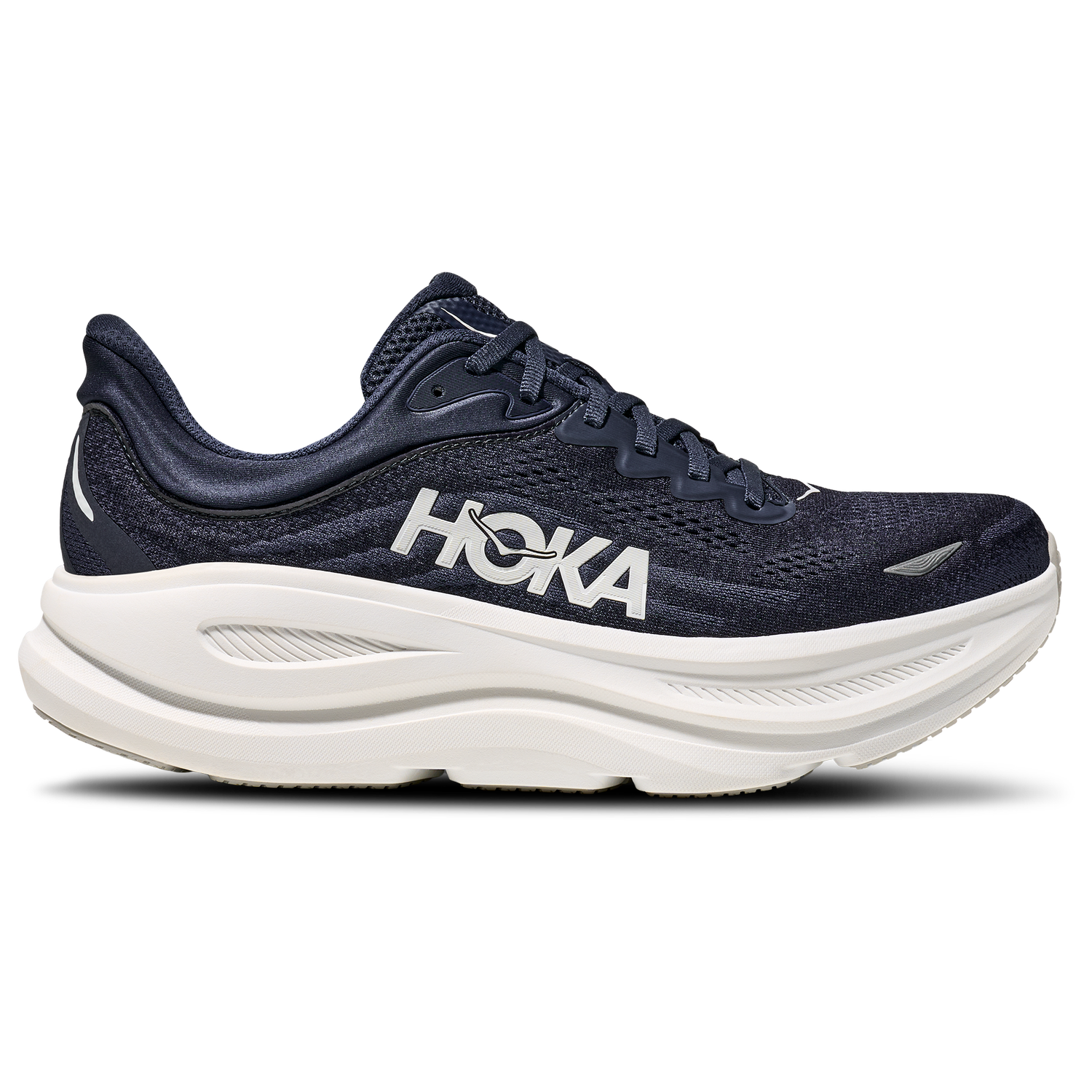 HOKA Bondi 9 - Men's - White/Navy