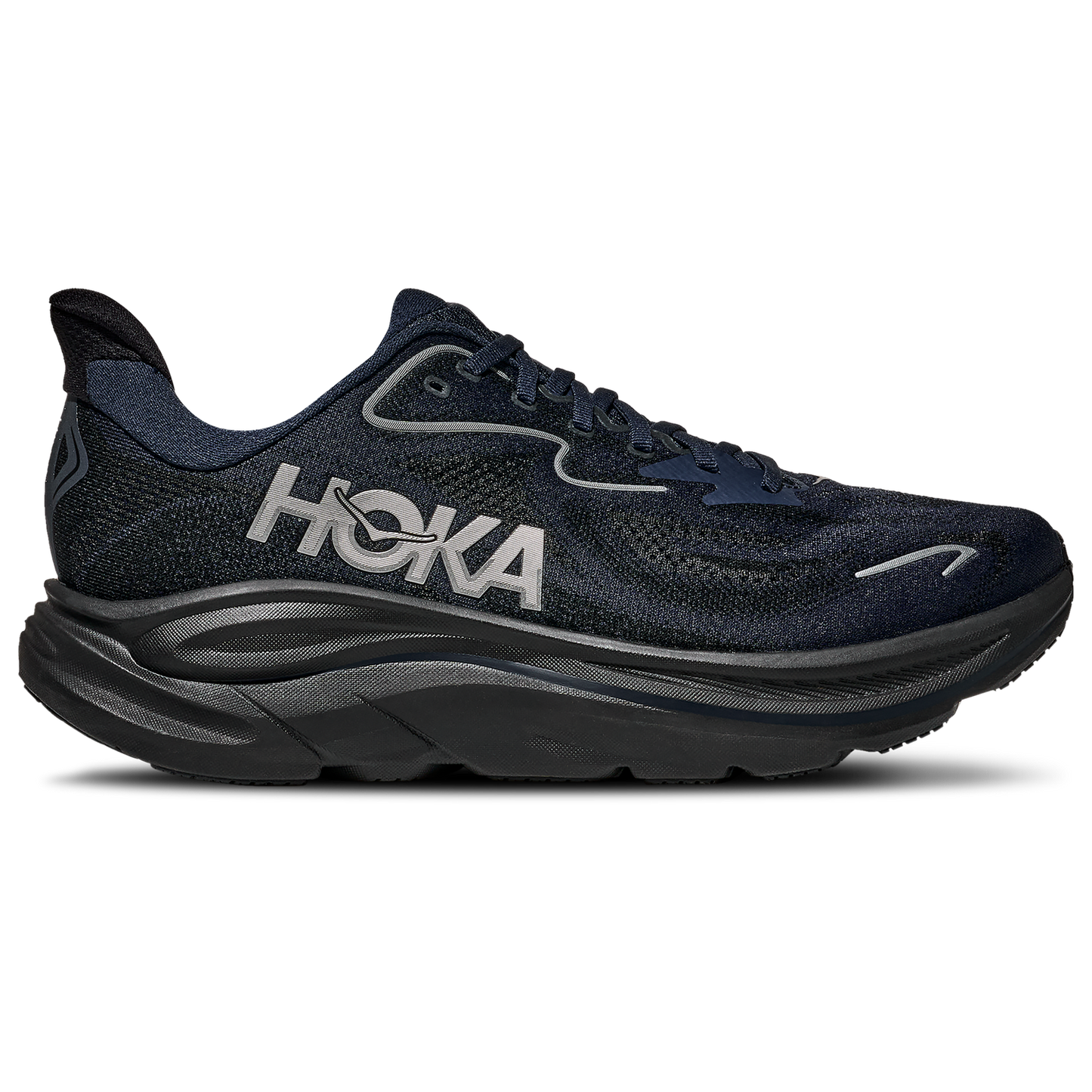 HOKA Clifton 10 - Men's - Black/Varsity Navy
