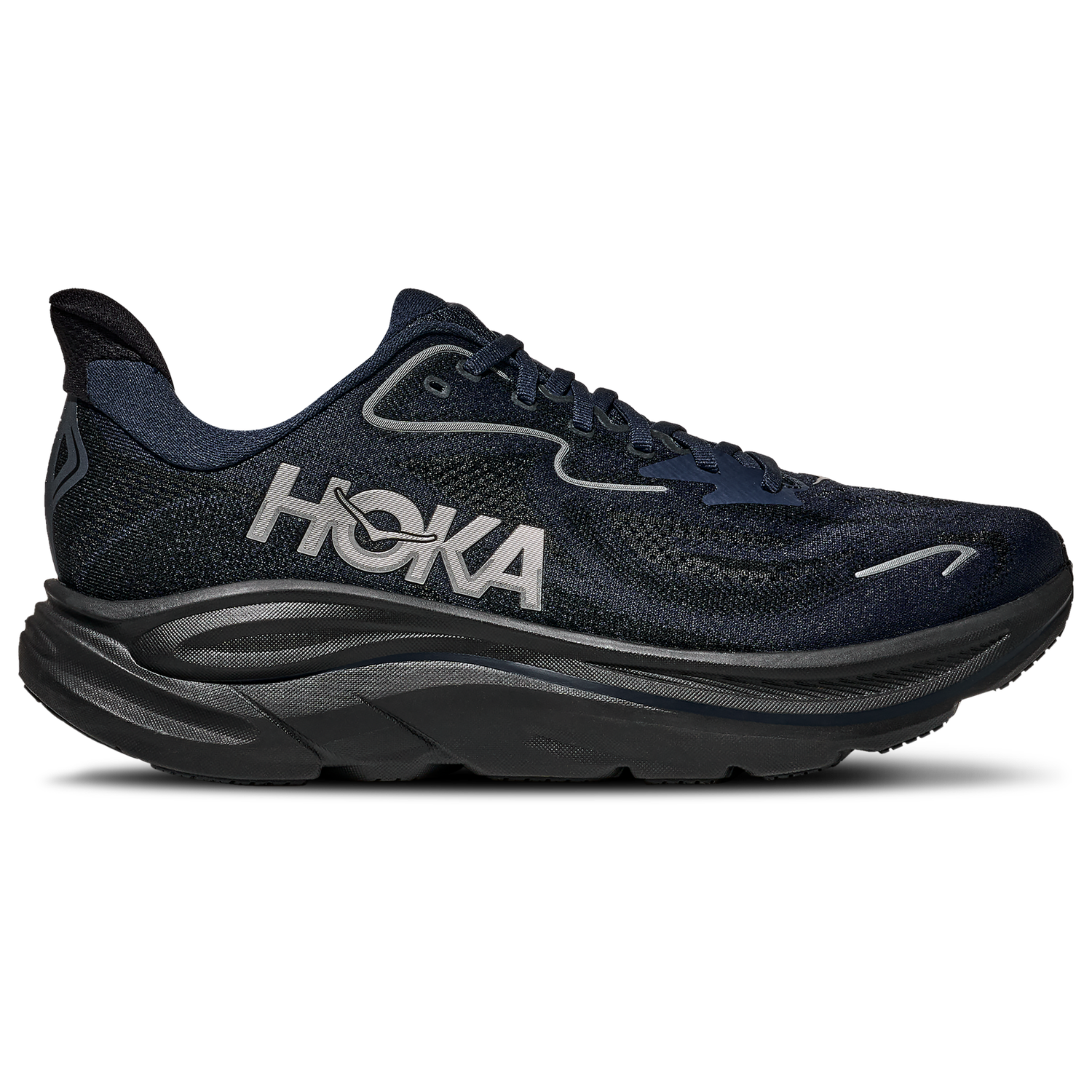 HOKA Clifton 10 - Men's - Black/Varsity Navy