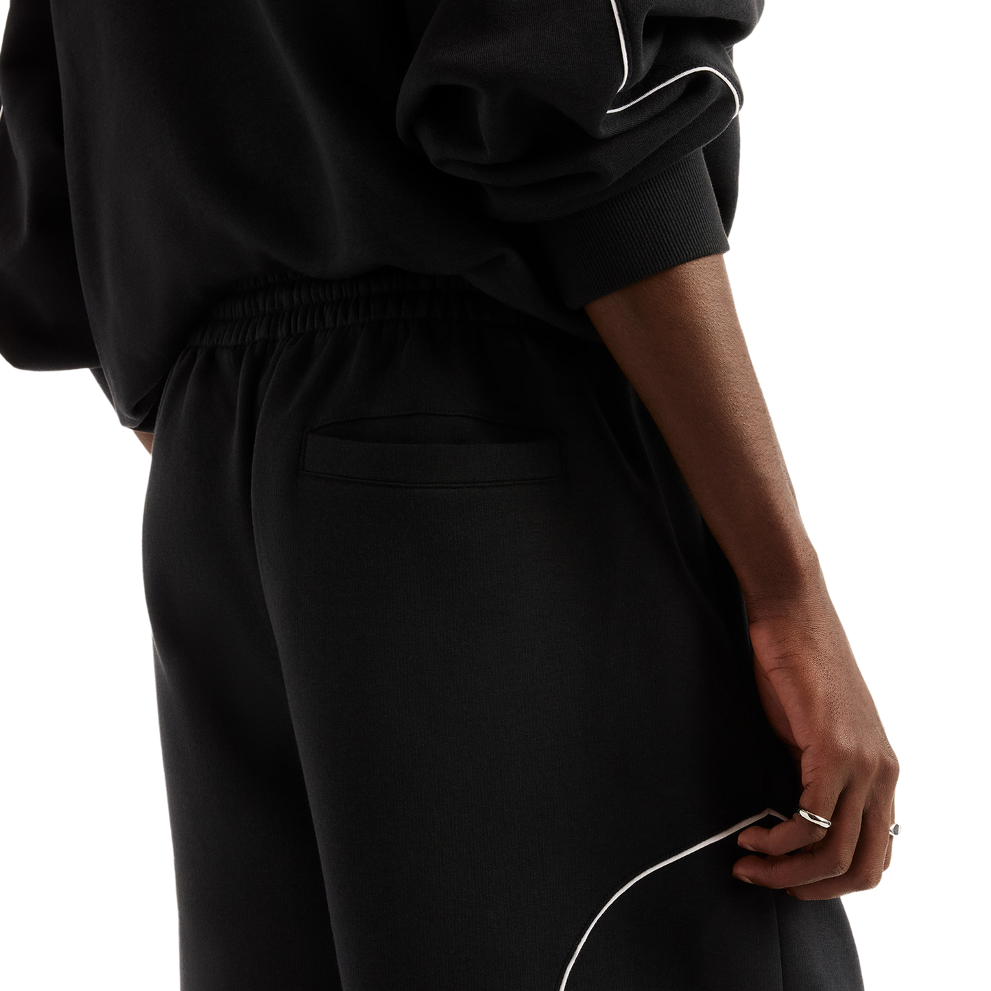 New Balance NB TRACKSIDE FLEECE SHORT - Men's - White/Black