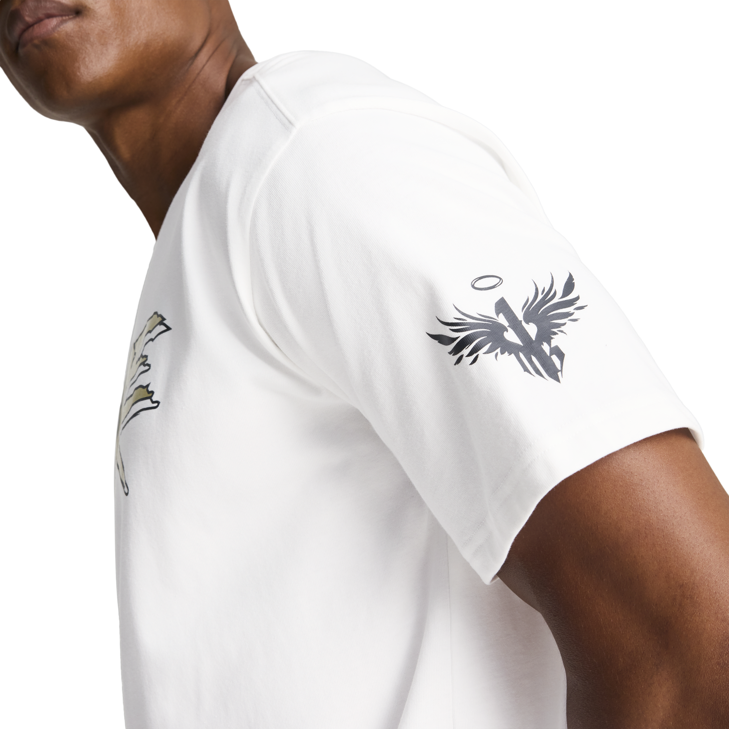PUMA Footlocker 50th Anniversary Melo Logo T-Shirt - Men's - White/Gold/Black