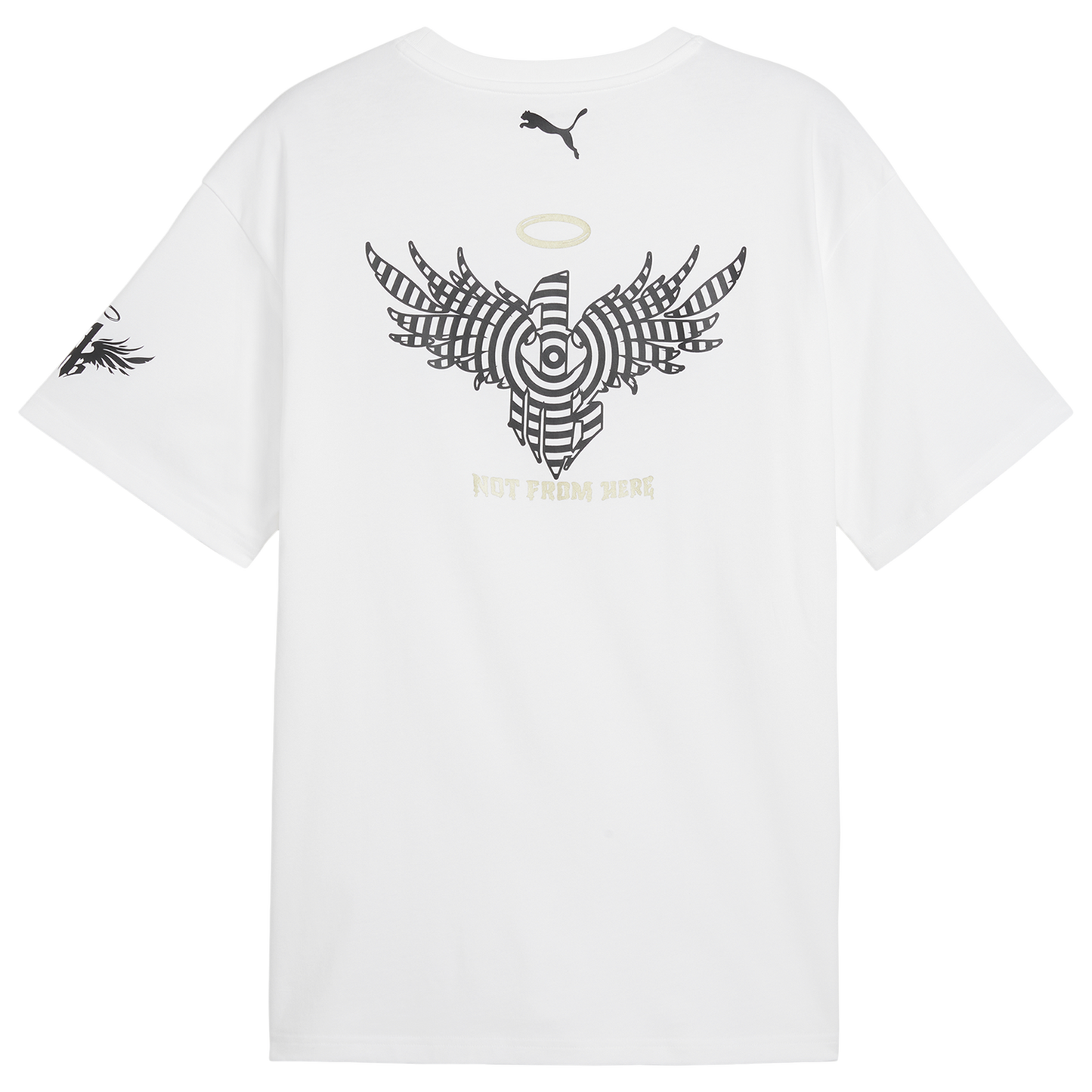 PUMA Footlocker 50th Anniversary Melo Logo T-Shirt - Men's - White/Gold/Black