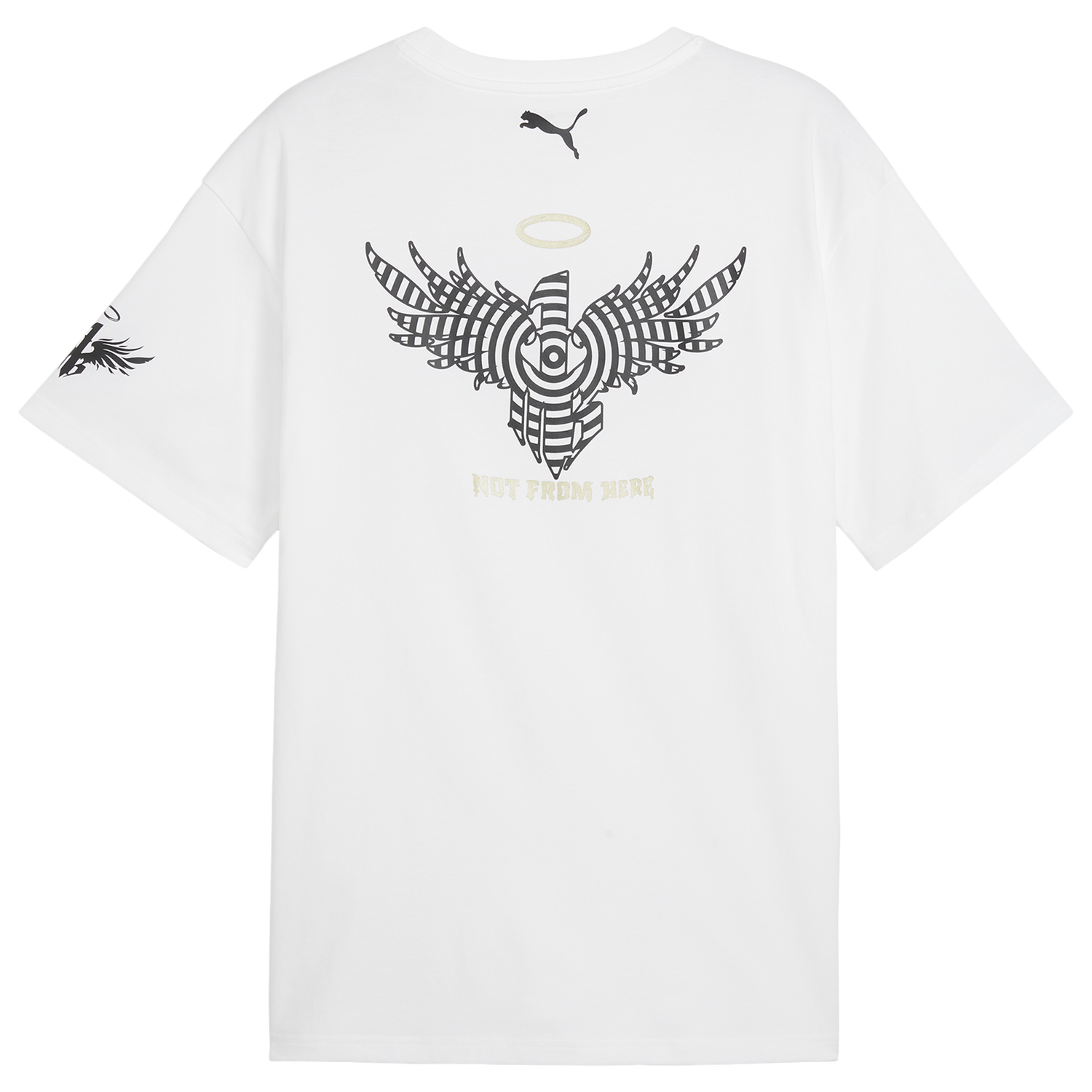 PUMA Footlocker 50th Anniversary Melo Logo T-Shirt - Men's - White/Gold/Black