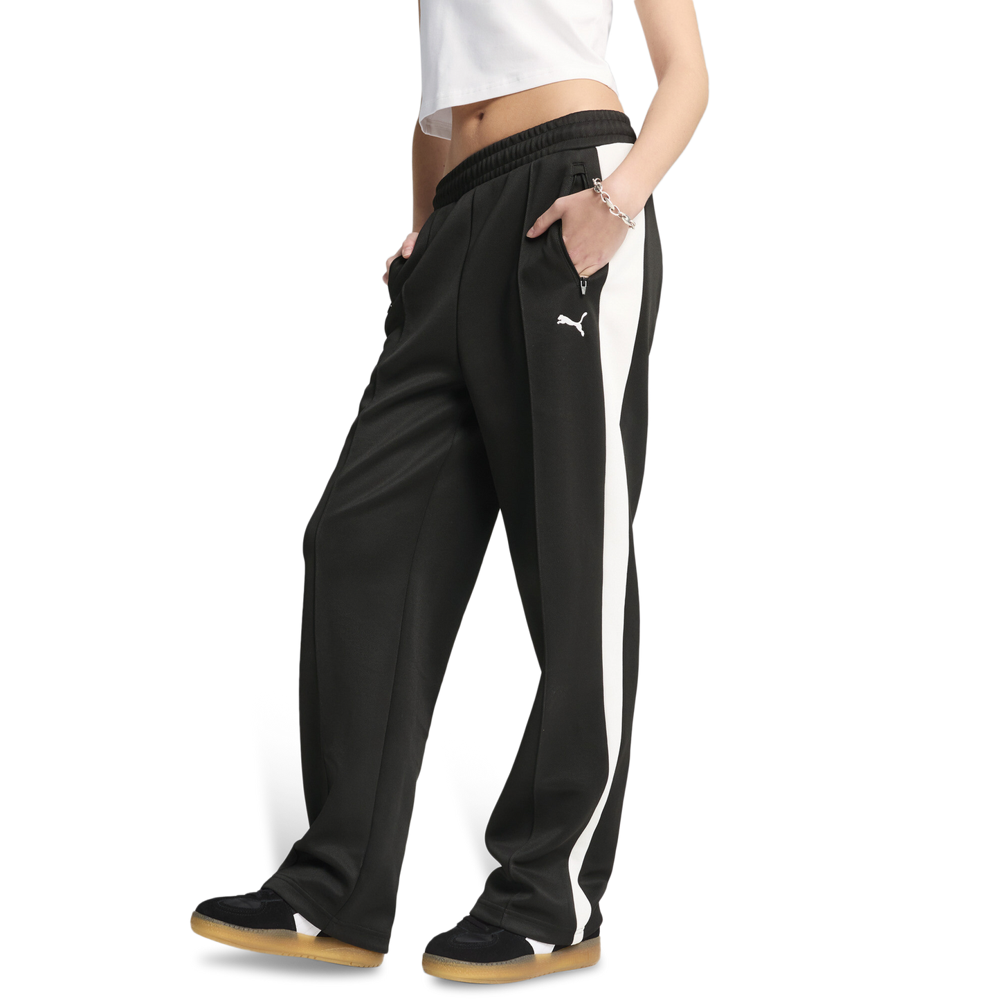 PUMA T7 ALWAYS ON STRAIGHT TRACK PANTS - Women's - Puma Black
