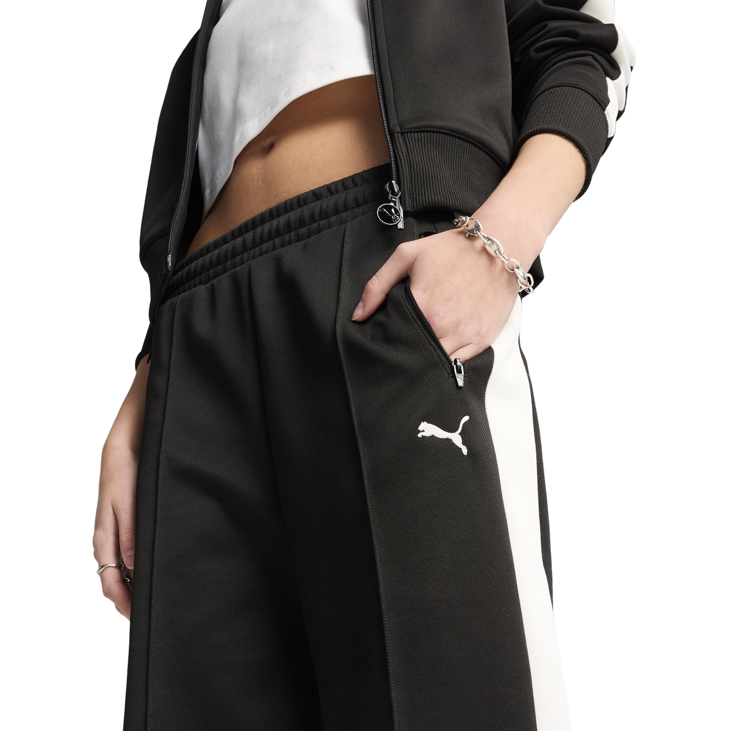 PUMA T7 ALWAYS ON STRAIGHT TRACK PANTS - Women's - Puma Black