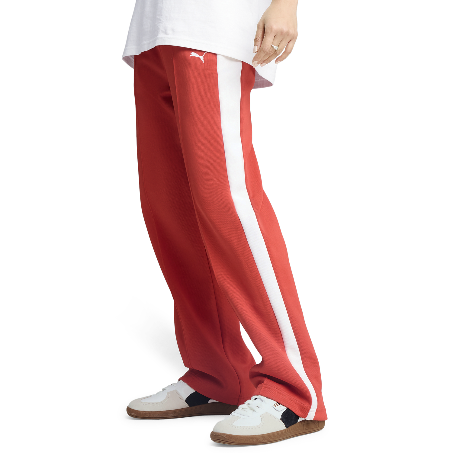 PUMA T7 ALWAYS ON STRAIGHT TRACK PANTS - Women's - Red Fire