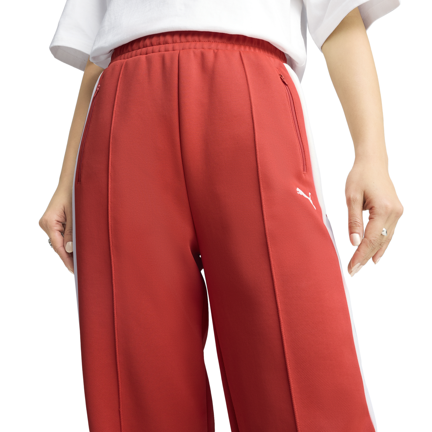 PUMA T7 ALWAYS ON STRAIGHT TRACK PANTS - Women's - Red Fire
