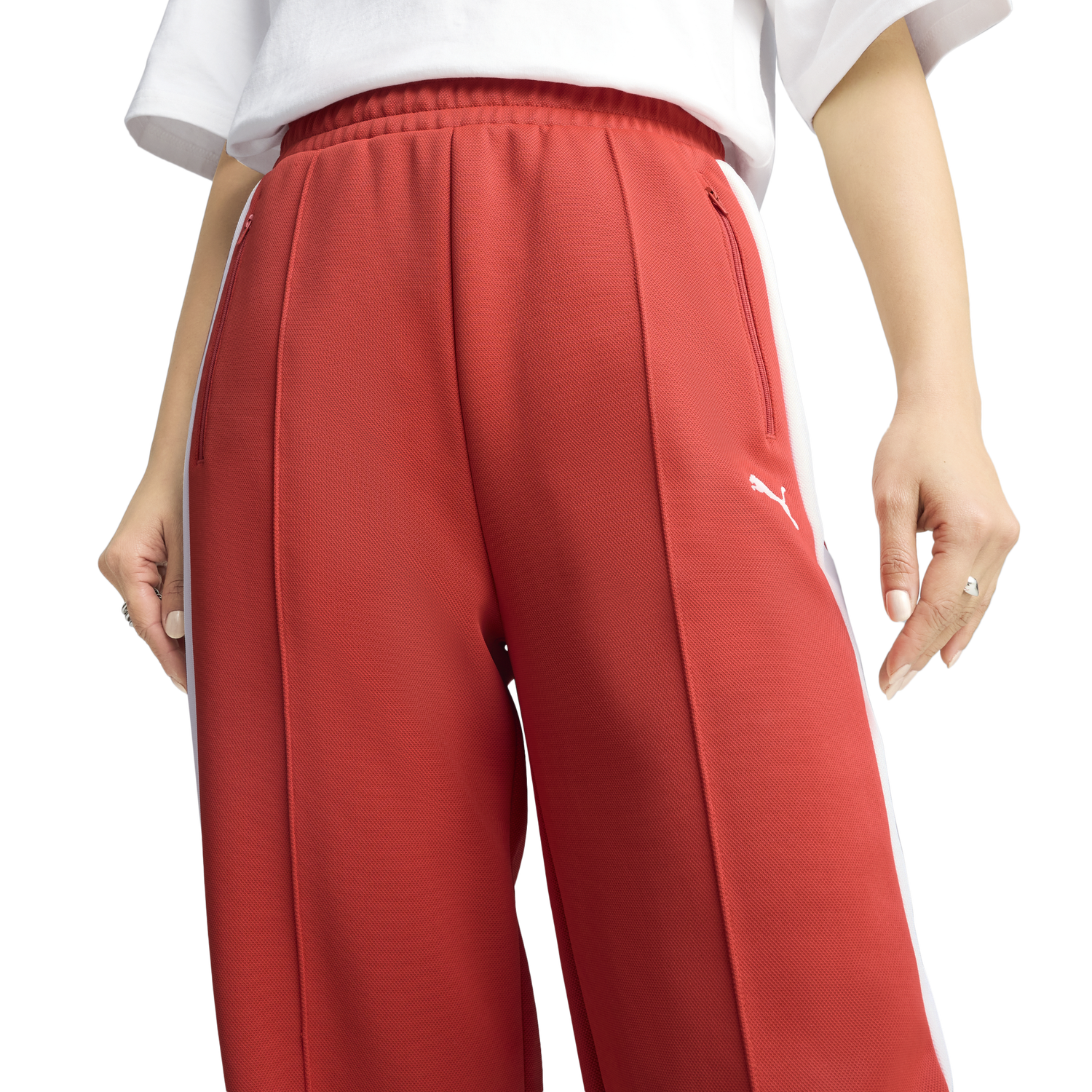 PUMA T7 ALWAYS ON STRAIGHT TRACK PANTS - Women's - Red Fire