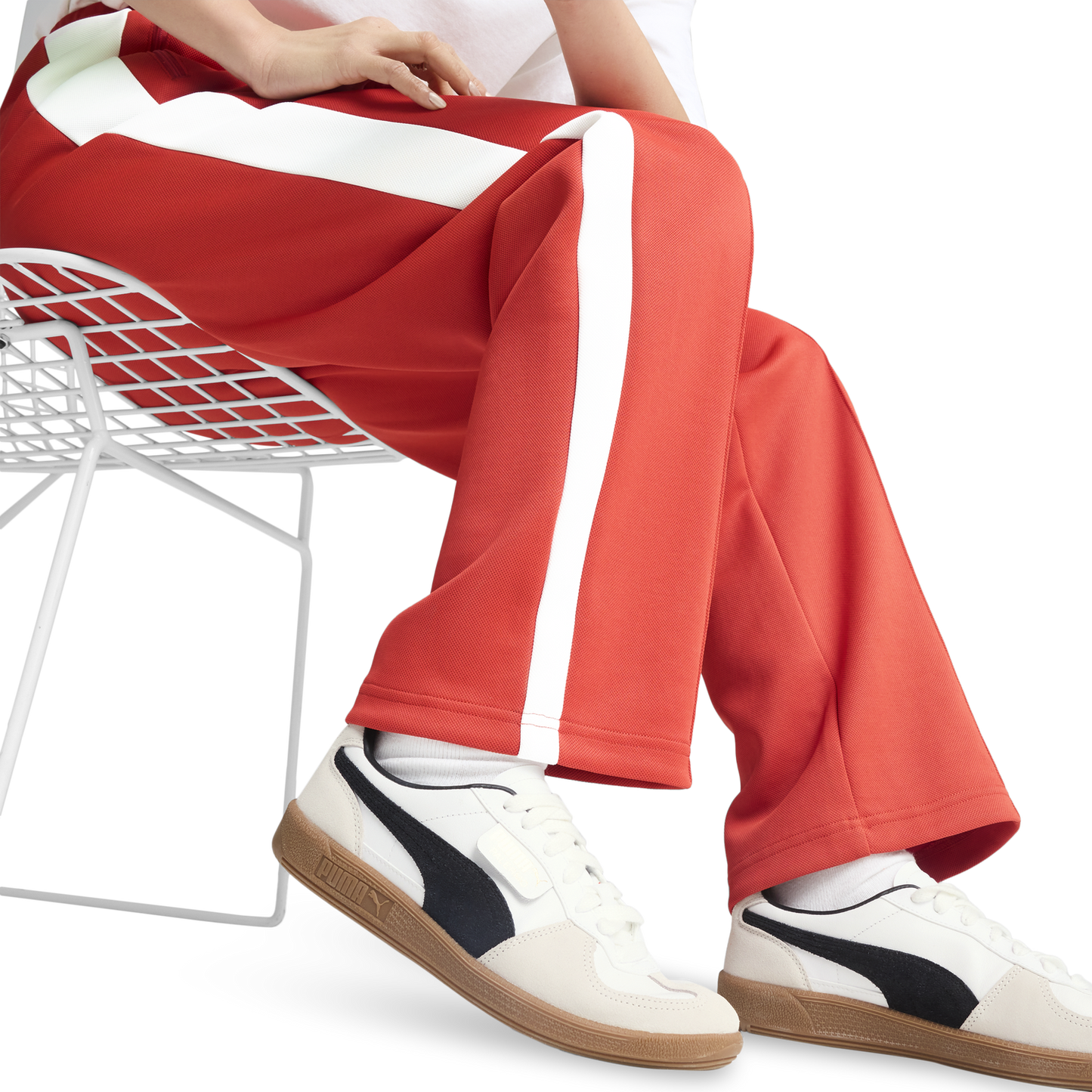 PUMA T7 ALWAYS ON STRAIGHT TRACK PANTS - Women's - Red Fire