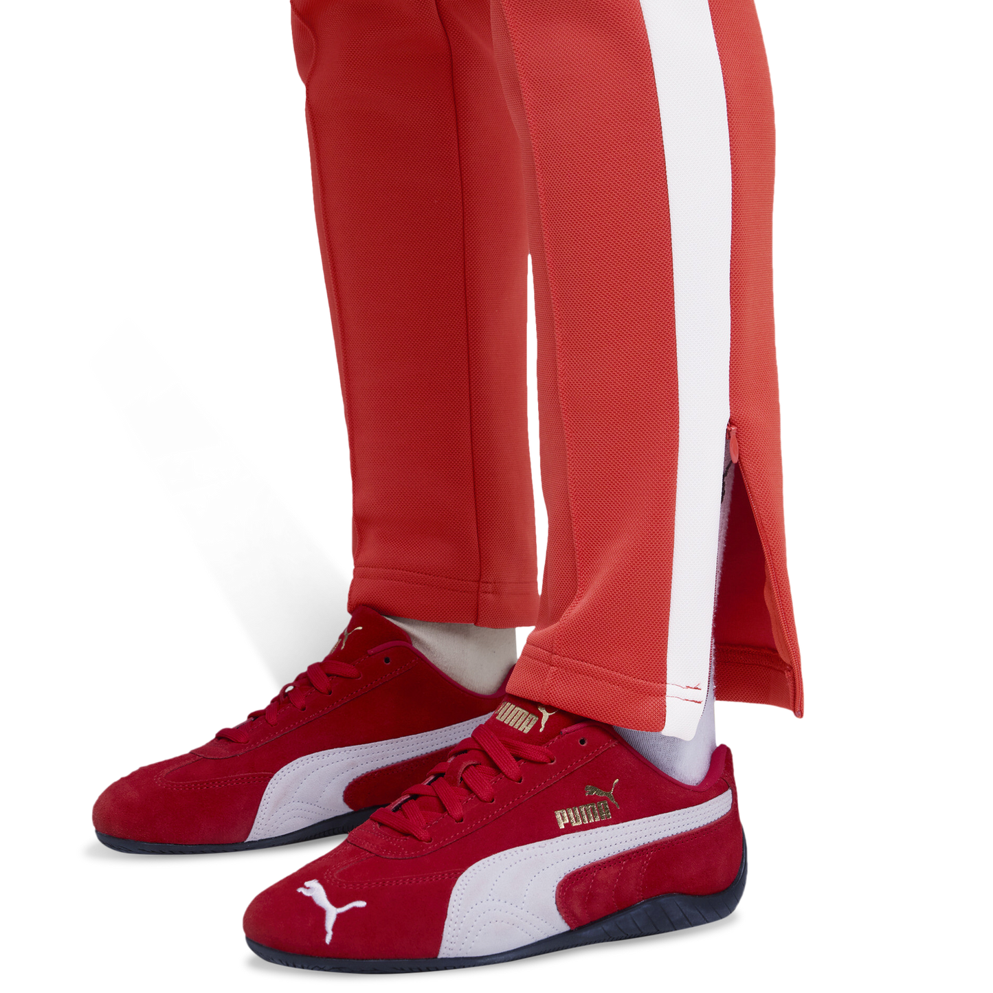 PUMA T7 ALWAYS ON SLIM TRACK PANTS - Women's - Red Fire