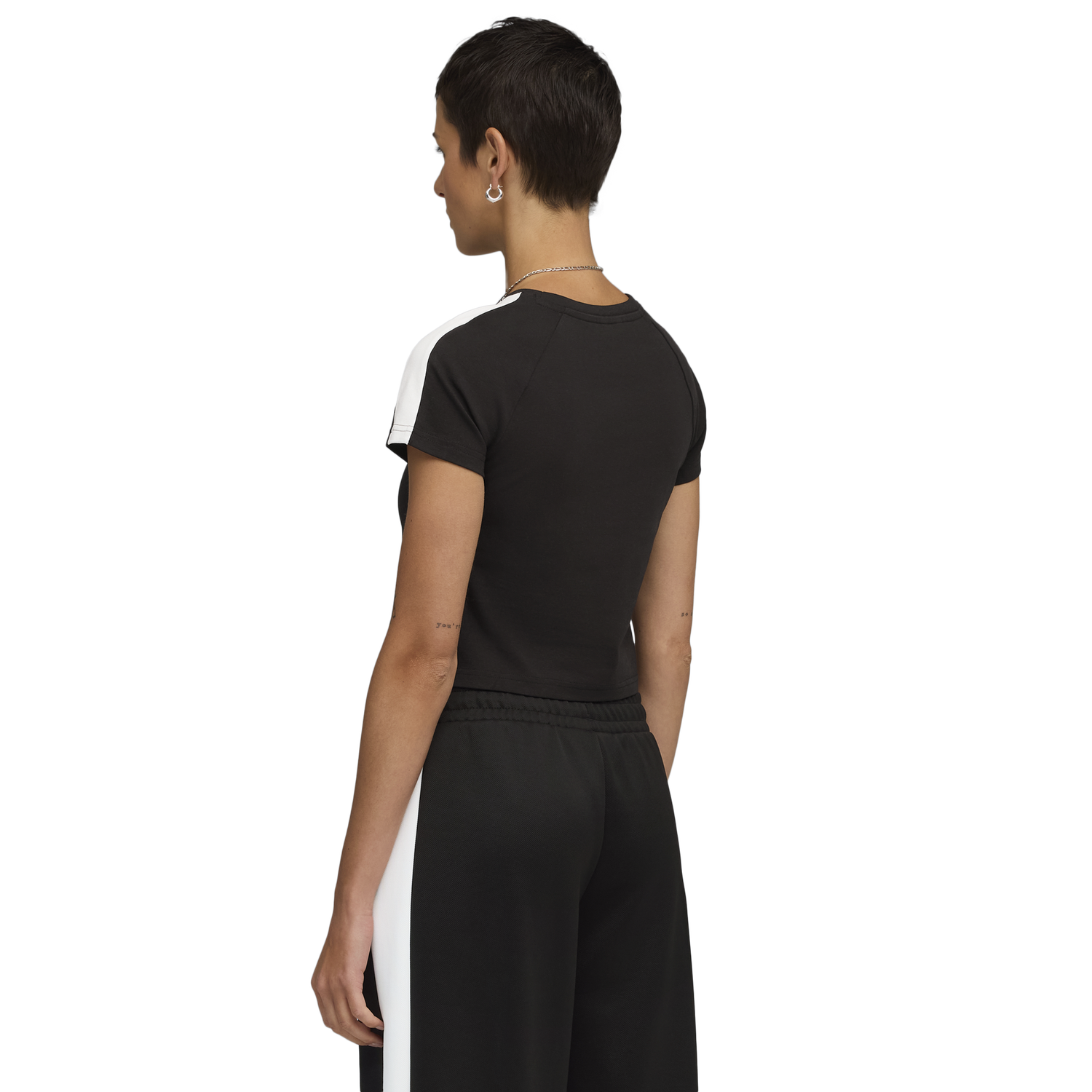 PUMA T7 BABY TEE - Women's - Puma Black