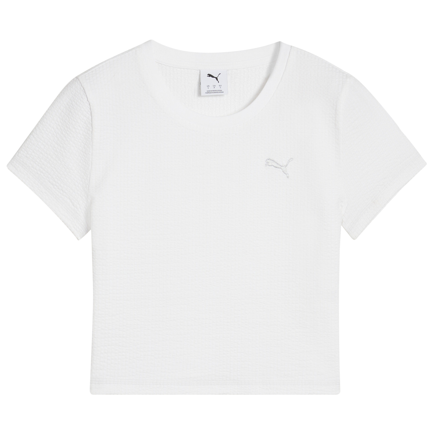 PUMA DARE TO TEXTURED BABY TEE - Women's - Puma White