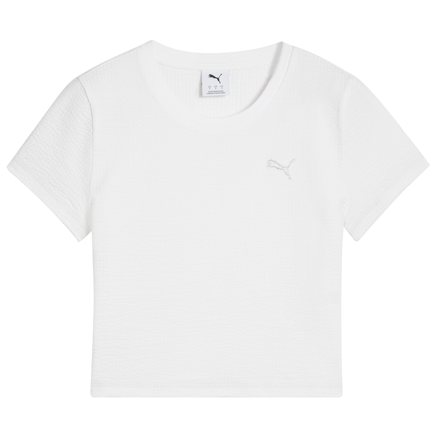 PUMA DARE TO TEXTURED BABY TEE - Women's - Puma White
