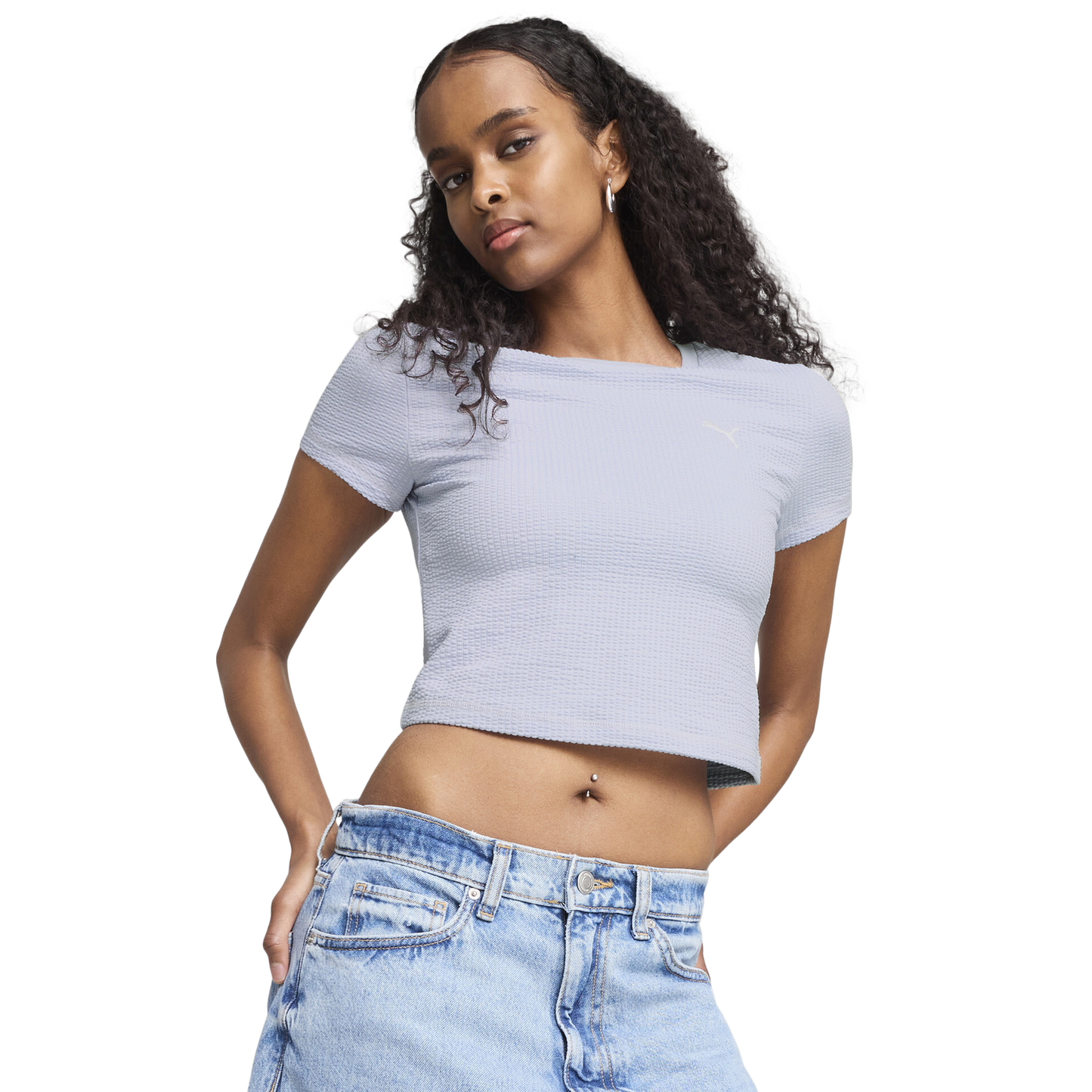 PUMA DARE TO TEXTURED BABY TEE - Women's - Cool Weather
