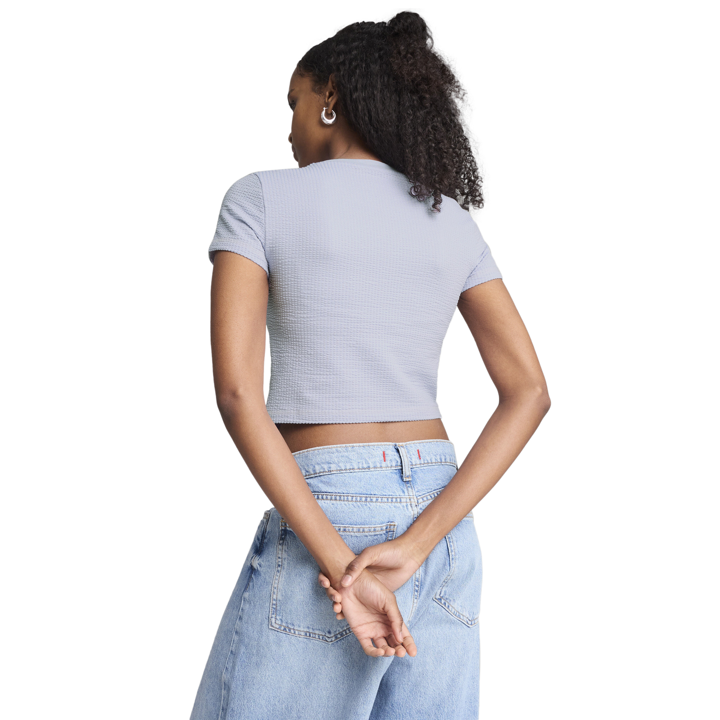 PUMA DARE TO TEXTURED BABY TEE - Women's - Cool Weather
