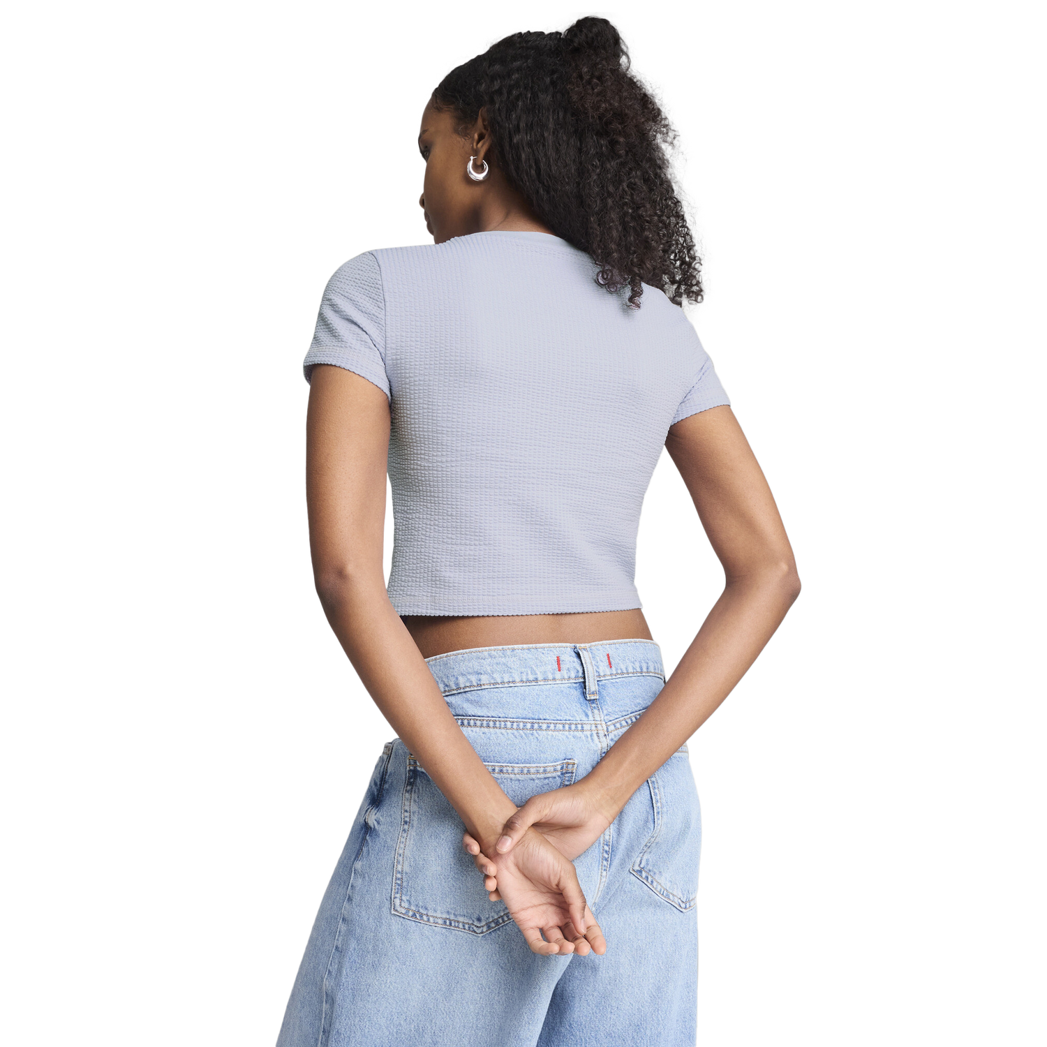 PUMA DARE TO TEXTURED BABY TEE - Women's - Cool Weather