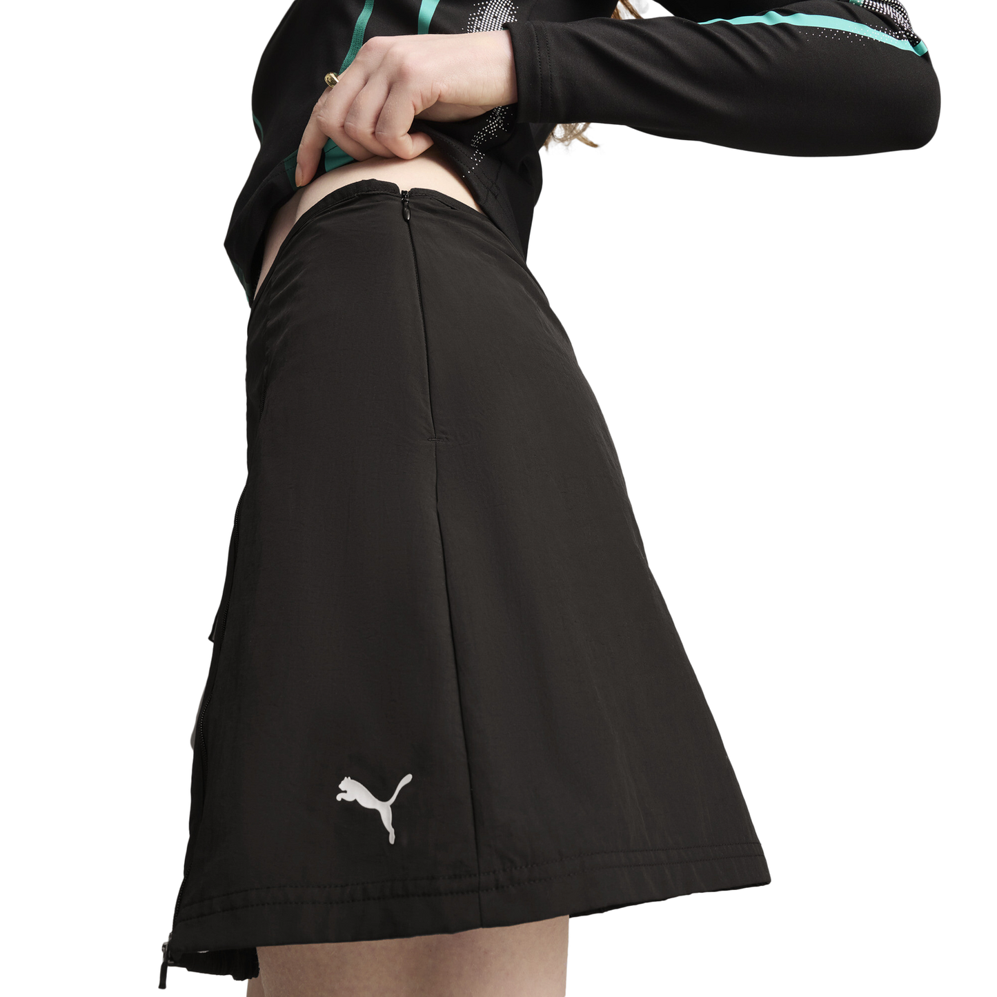 PUMA DARE TO ZIP-OFF WOVEN SKIRT - Women's - Puma Black