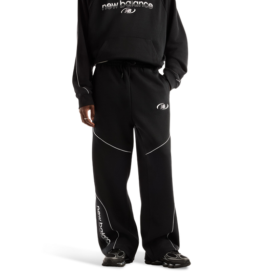 New Balance Trackside Open Hem Pants - Men's - Black/White