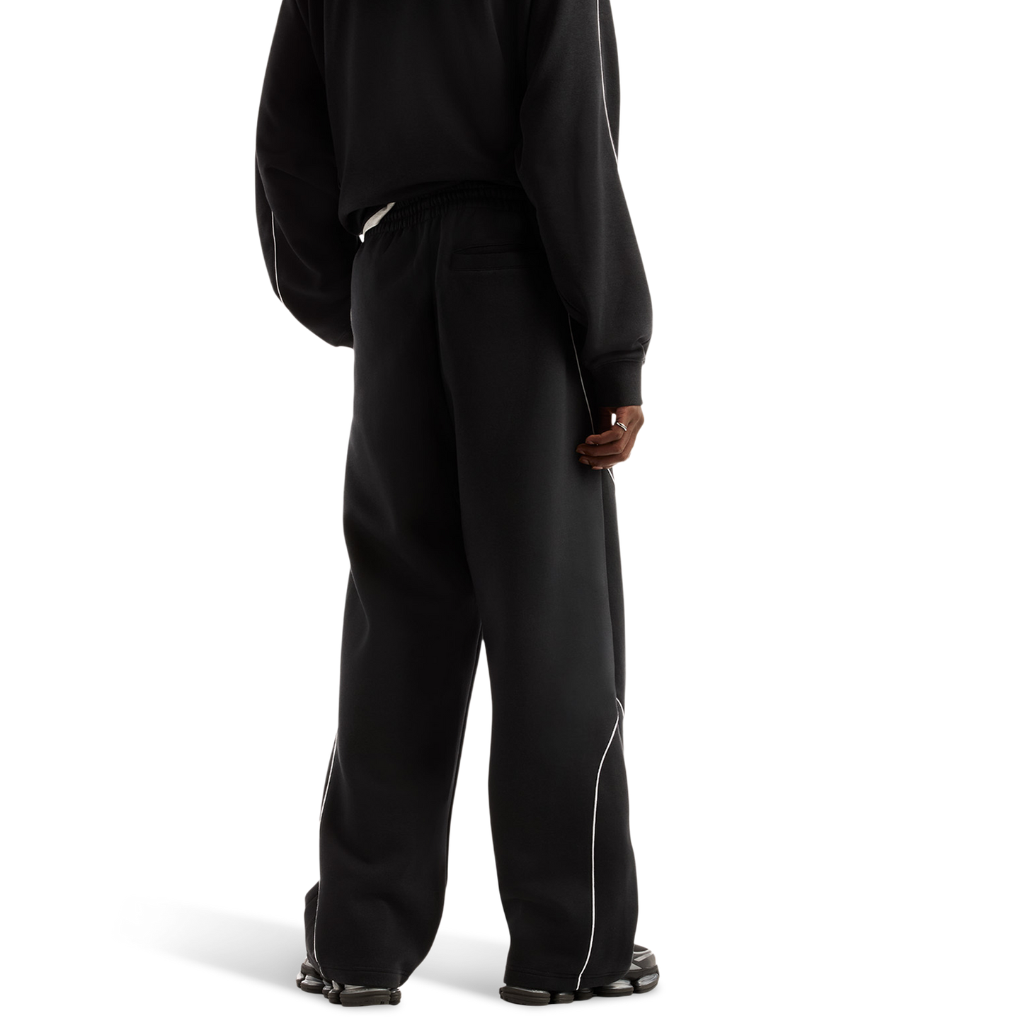 New Balance Trackside Open Hem Pants - Men's - Black/White