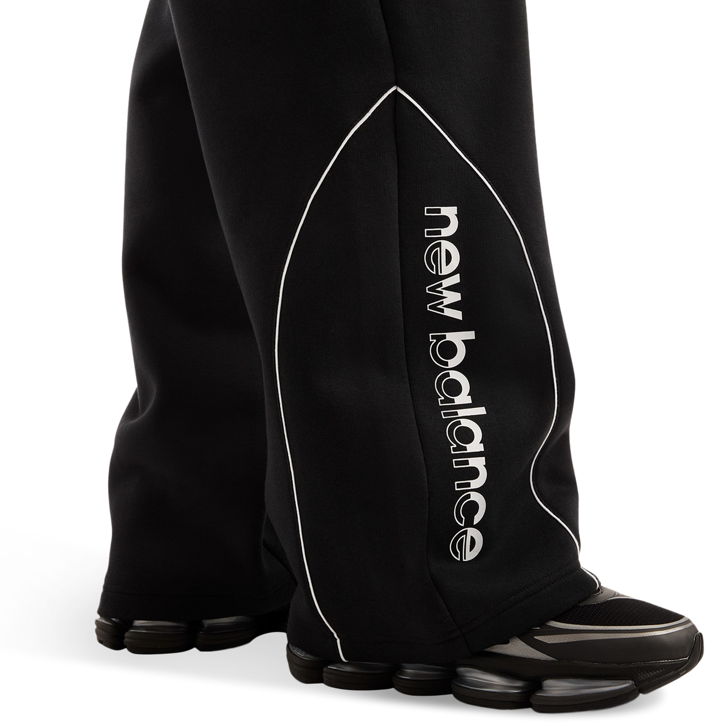 New Balance Trackside Open Hem Pants - Men's - Black/White