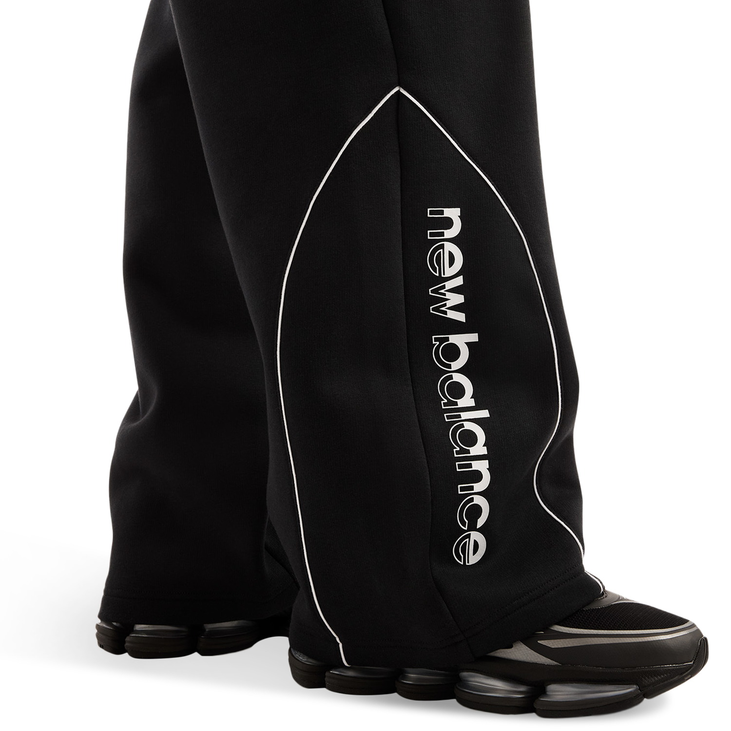 New Balance Trackside Open Hem Pants - Men's - Black/White