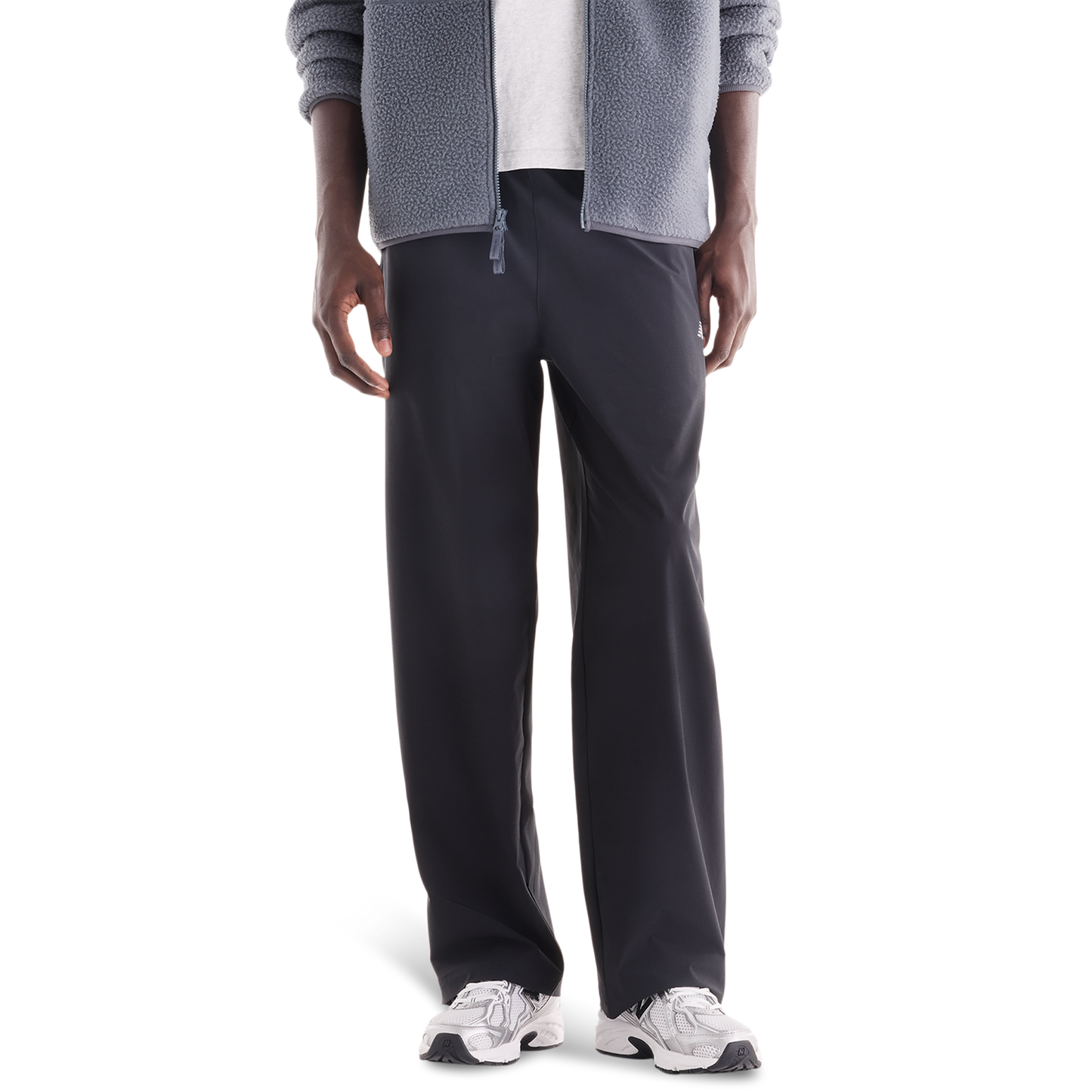 New Balance Stretch Woven Open Hem Pants - Men's - Black/Black