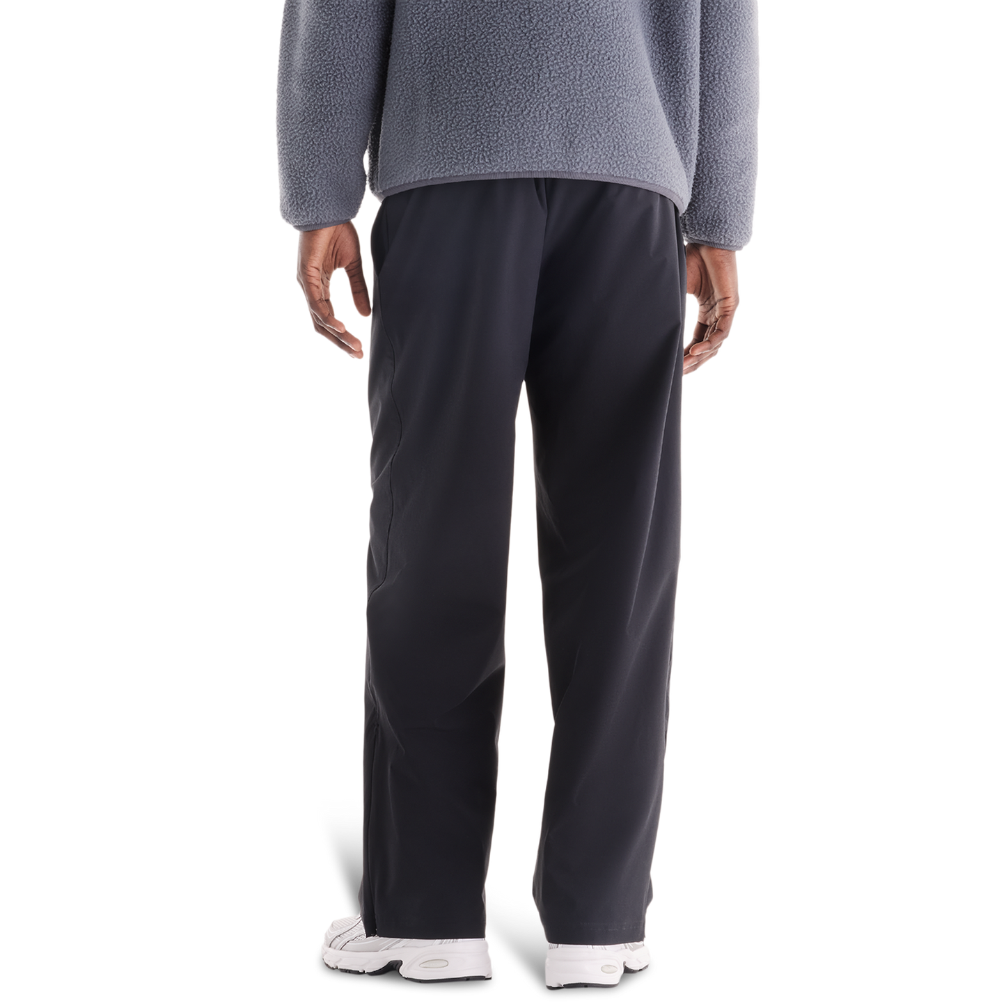 New Balance Stretch Woven Open Hem Pants - Men's - Black/Black