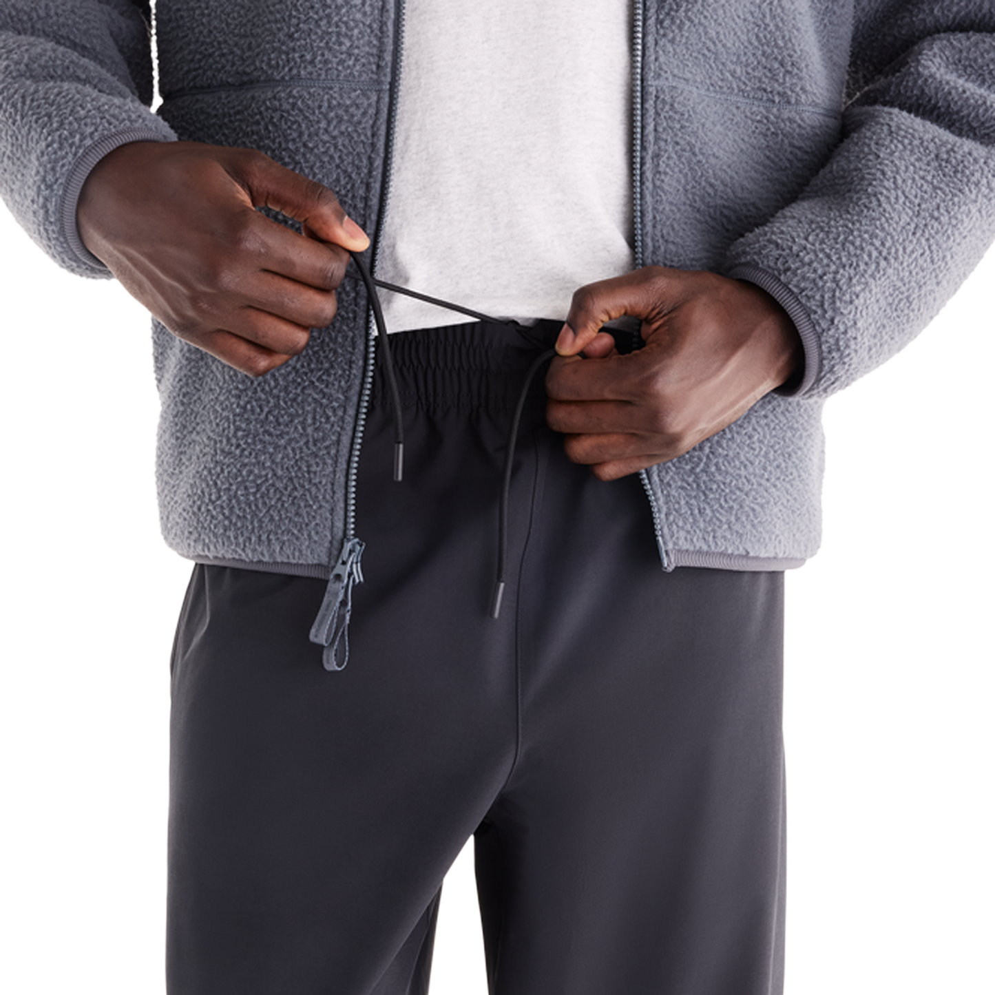 New Balance Stretch Woven Open Hem Pants - Men's - Black/Black