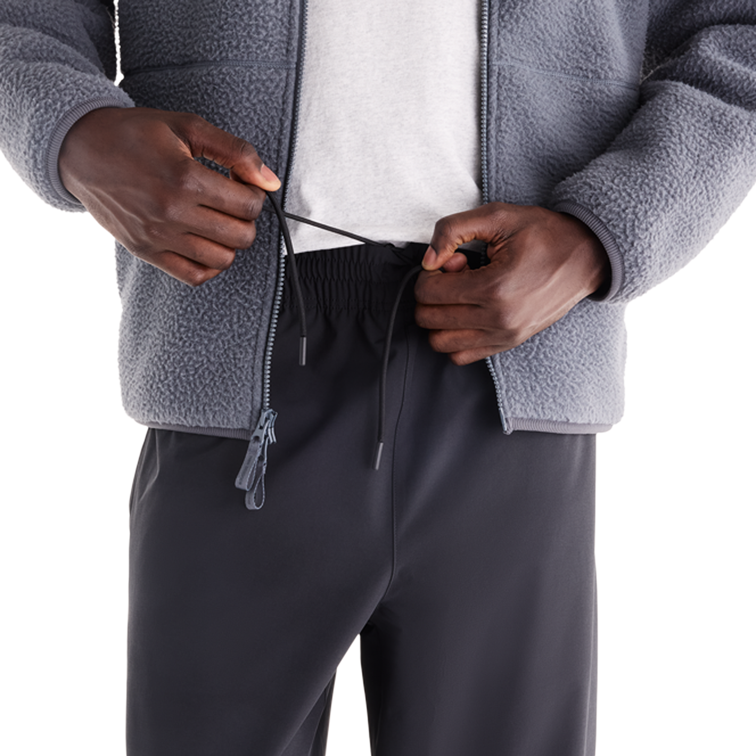New Balance Stretch Woven Open Hem Pants - Men's - Black/Black